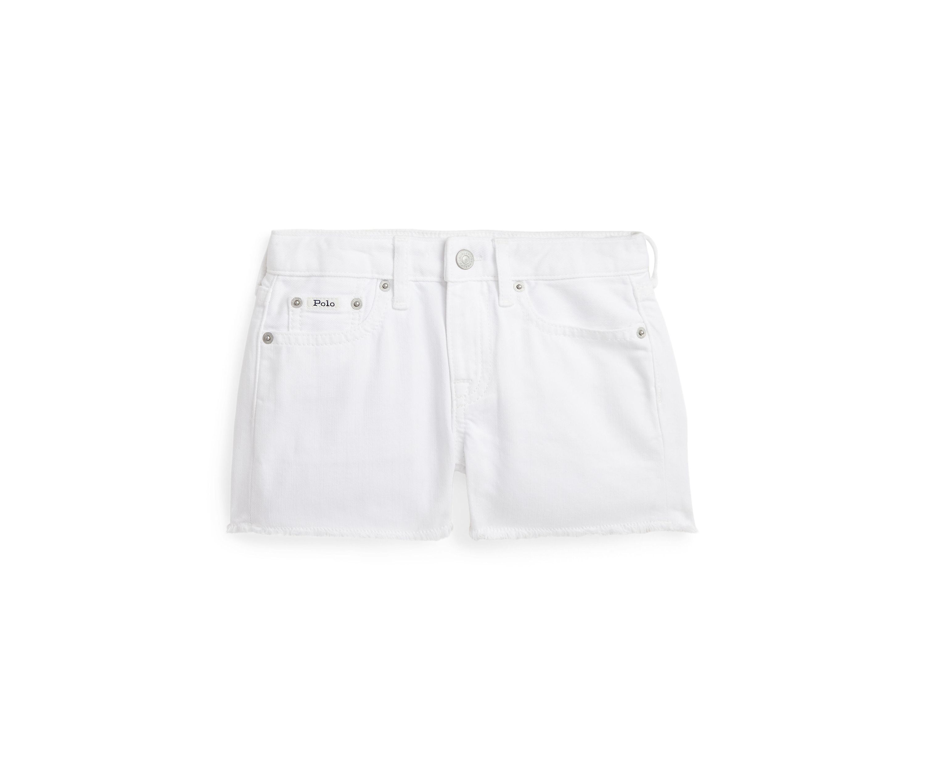 Girls 2-6x Frayed Hem Cotton Denim Shorts