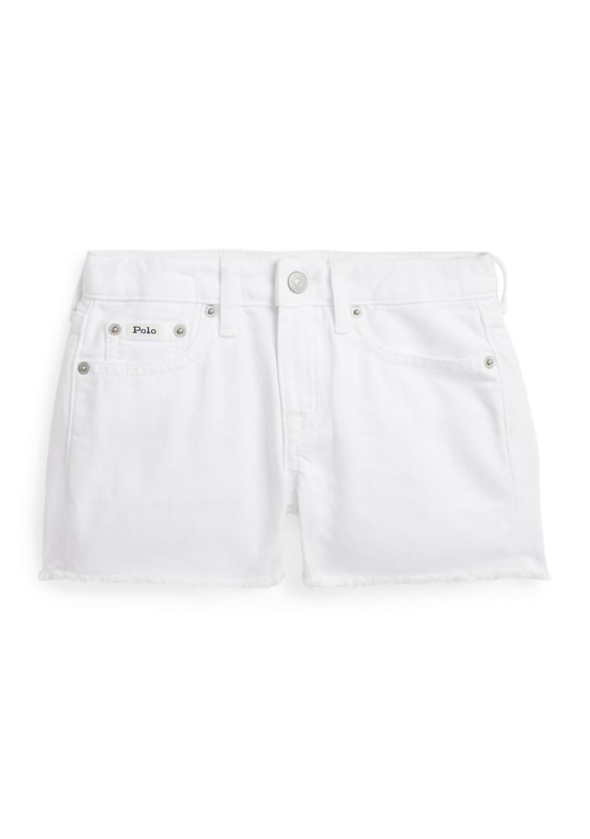 Girls 2-6x Frayed Hem Cotton Denim Shorts