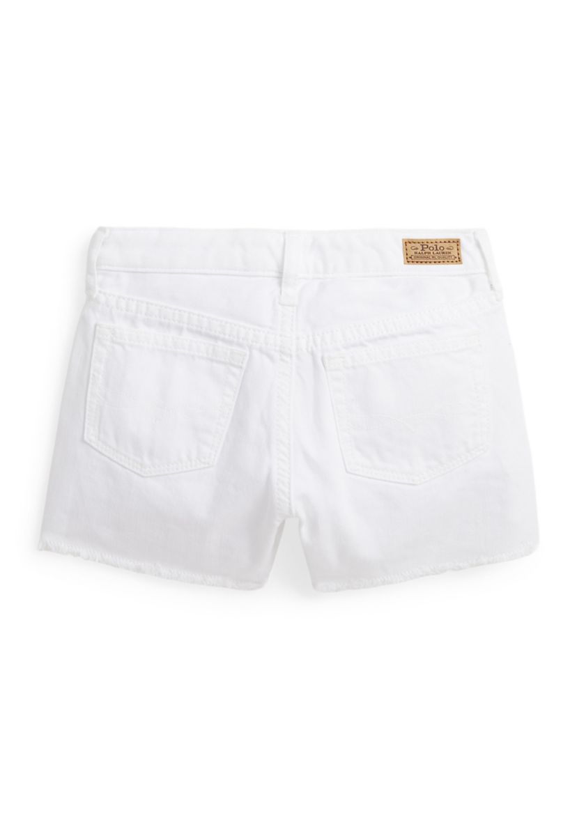 Girls 2-6x Frayed Hem Cotton Denim Shorts
