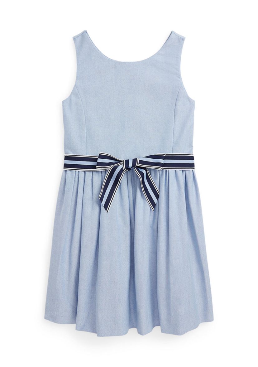 Girls 2-6x Cotton Oxford Dress