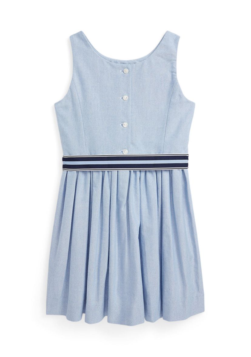Girls 2-6x Cotton Oxford Dress