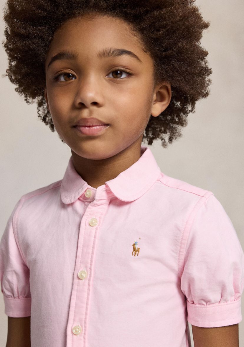 Ralph Lauren Childrenswear Girls 2-6x Cotton Oxford Shirtdress | Belk