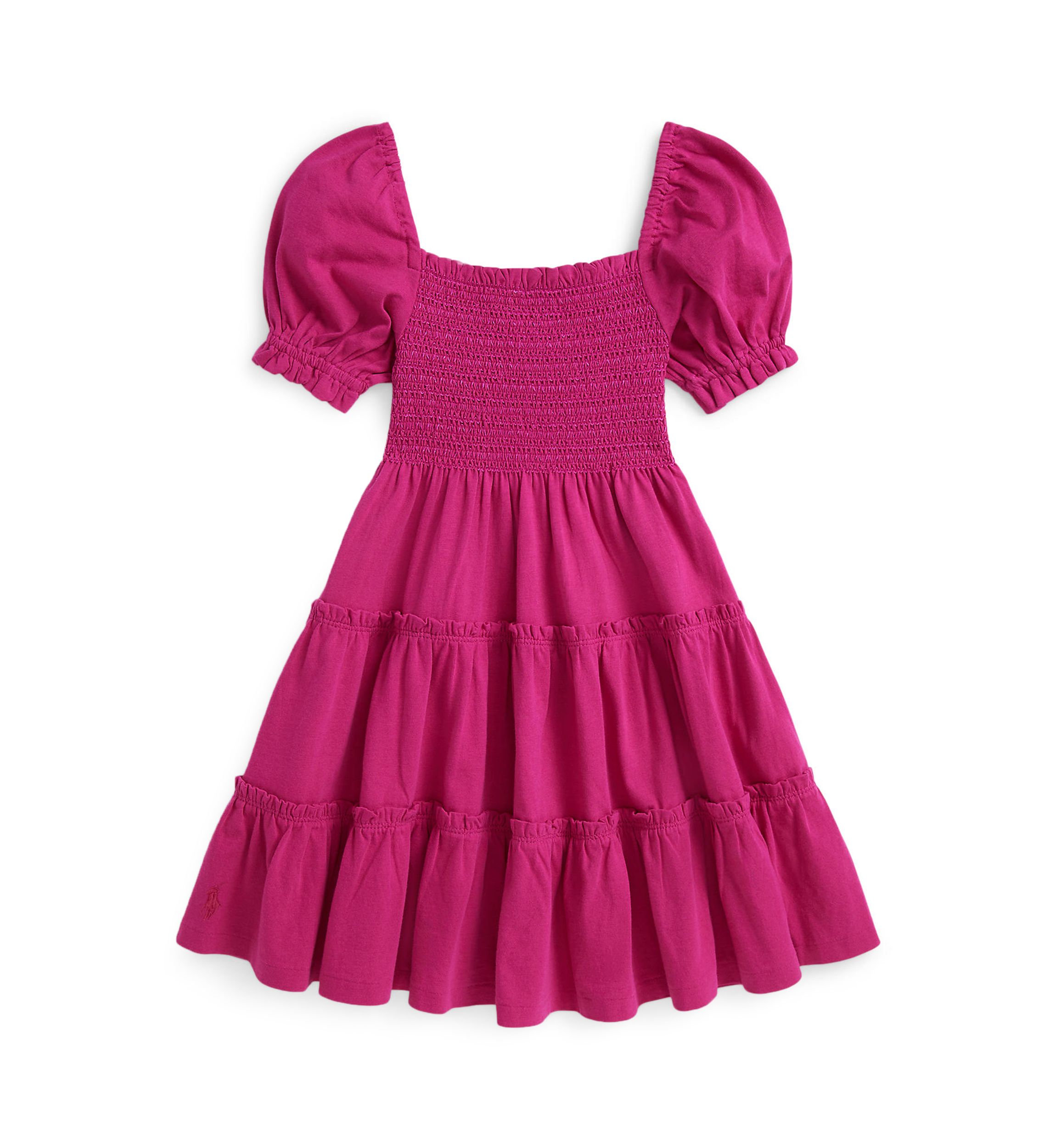 Girls 2-6x Smocked Cotton Jersey Dress