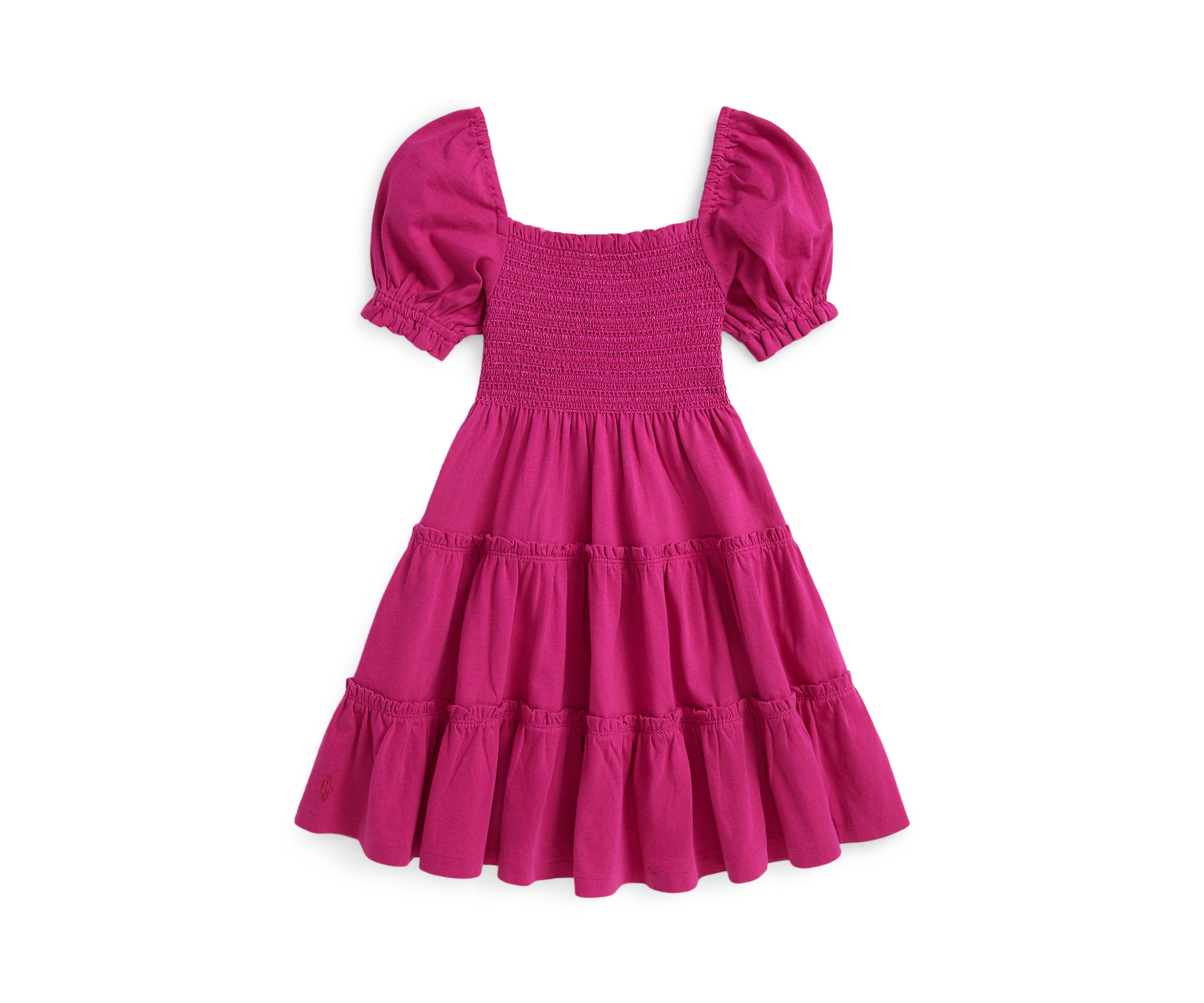 Girls 2-6x Smocked Cotton Jersey Dress