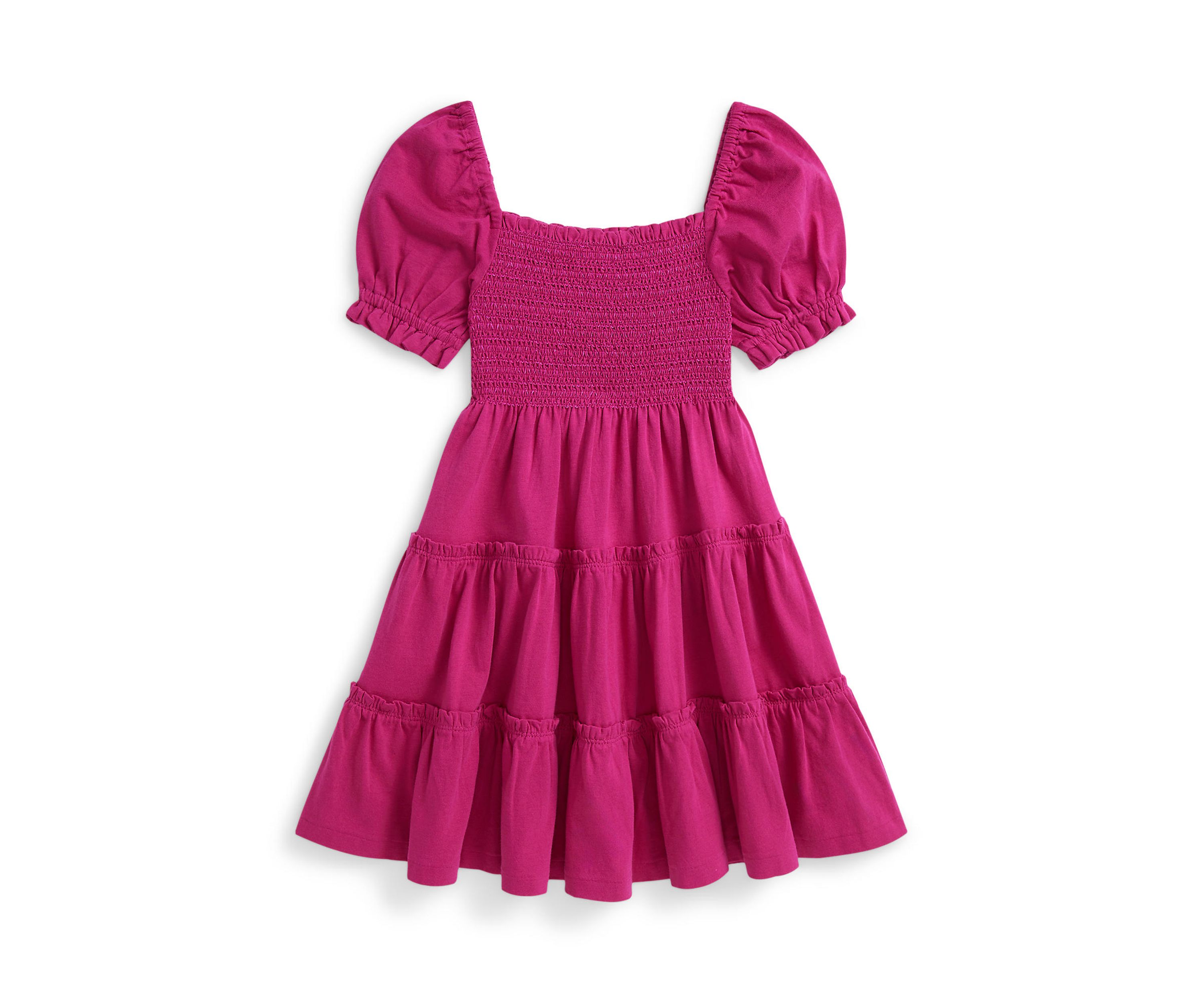 Girls 2-6x Smocked Cotton Jersey Dress