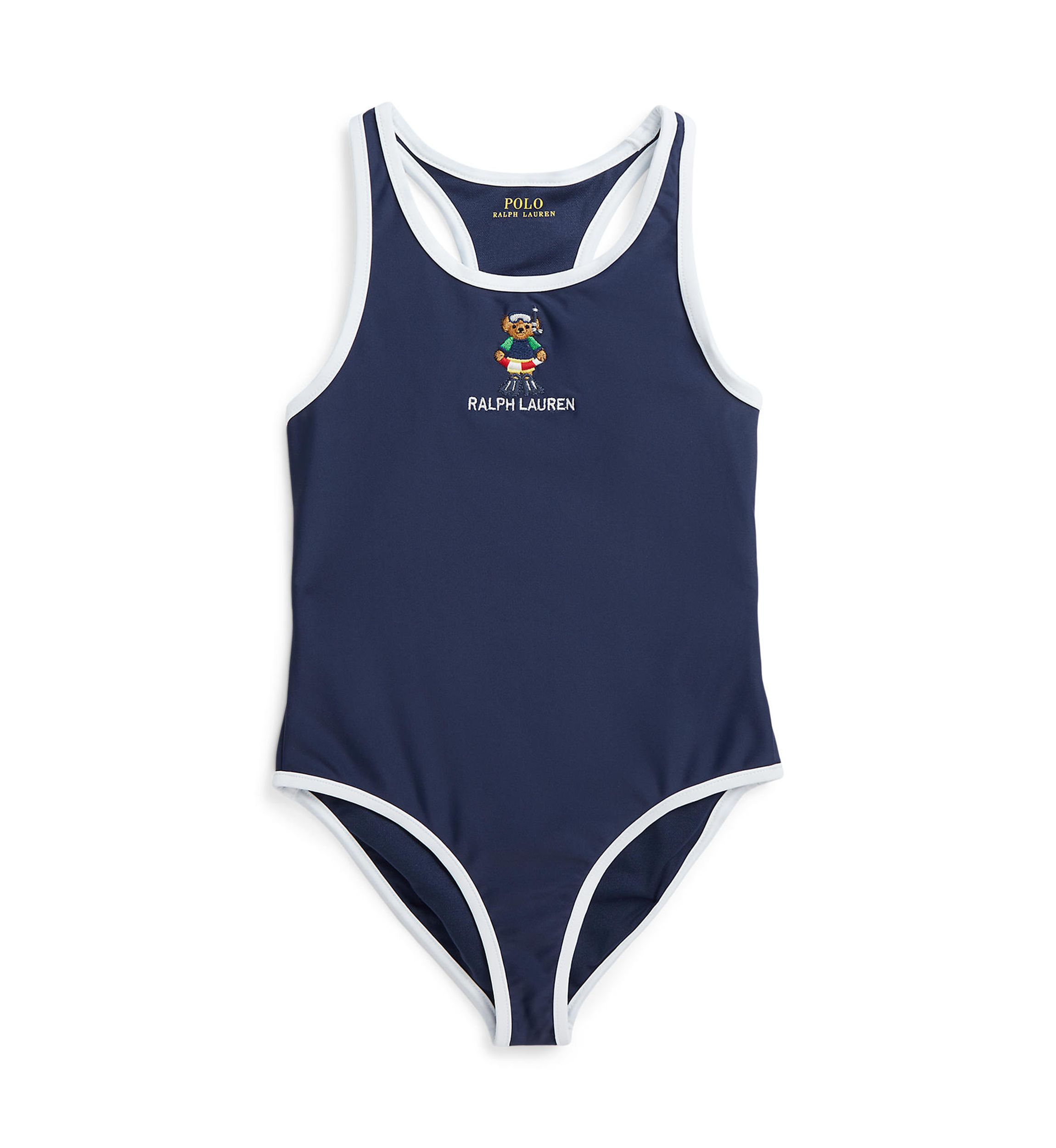 Girls 2-6x Polo Bear One Piece Swimsuit