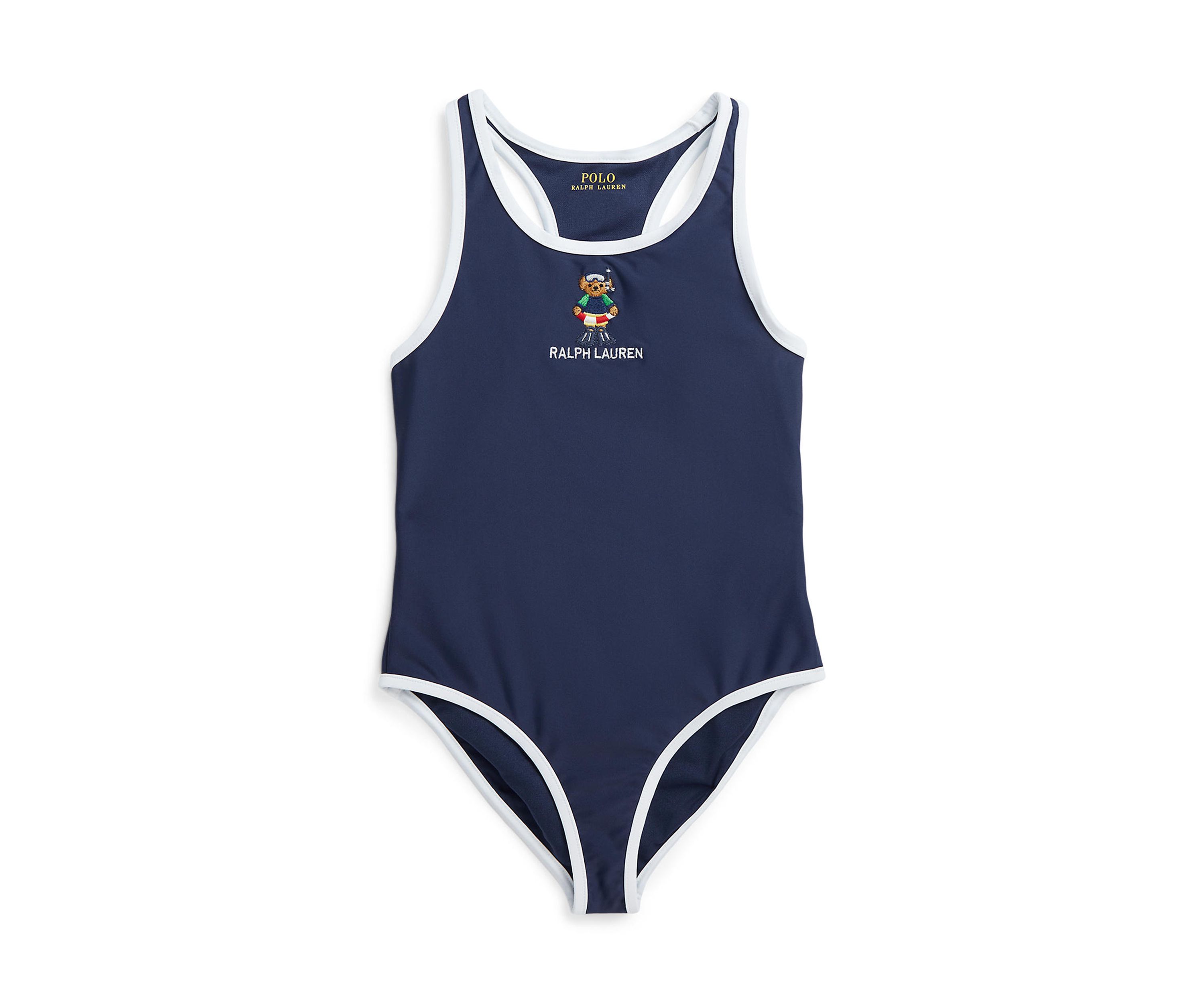 Girls 2-6x Polo Bear One Piece Swimsuit