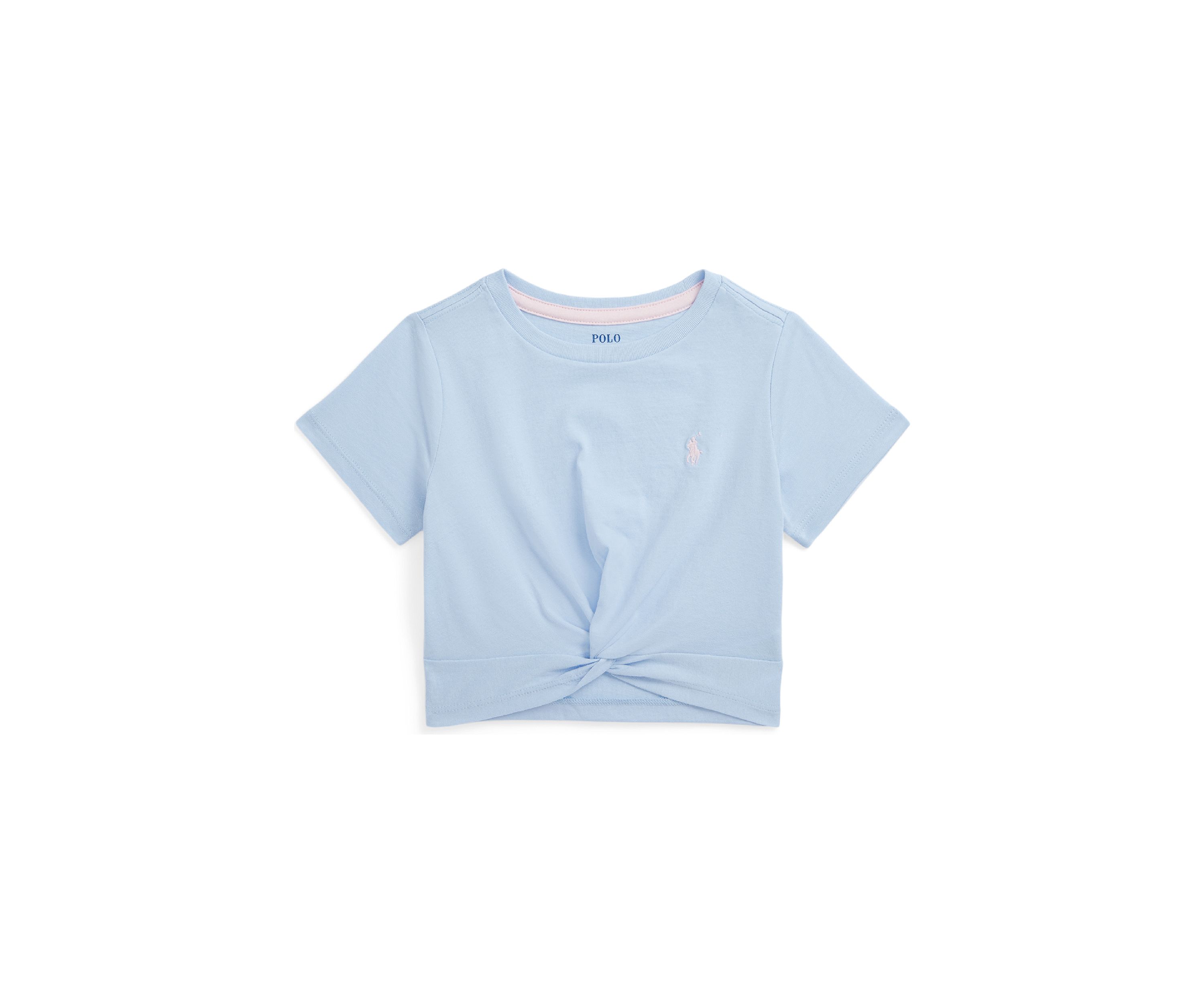 Girls 2-6x Twist Front Cotton Jersey T-Shirt