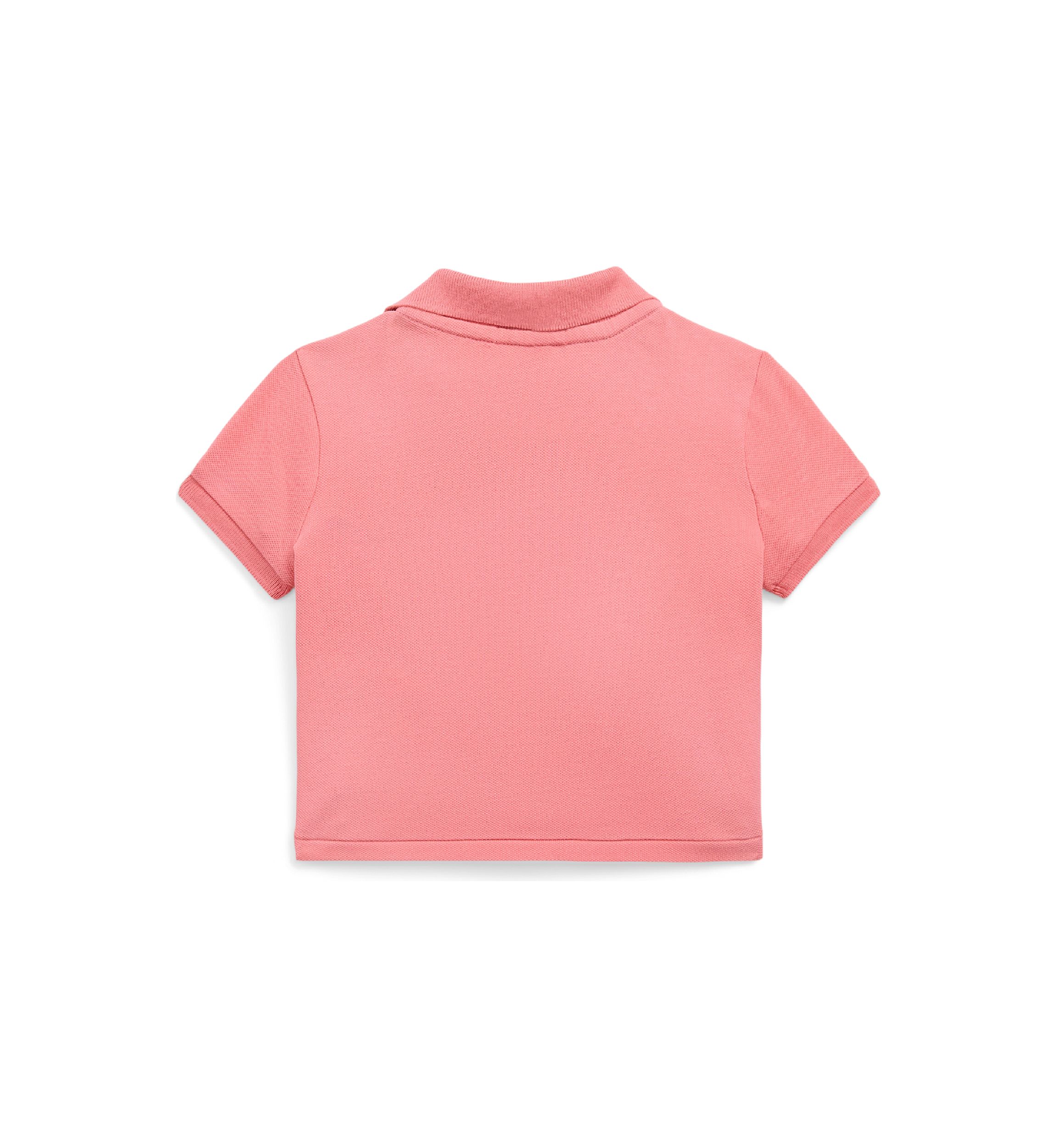 Girls 2-6x Twist Front Stretch Mesh Polo Shirt