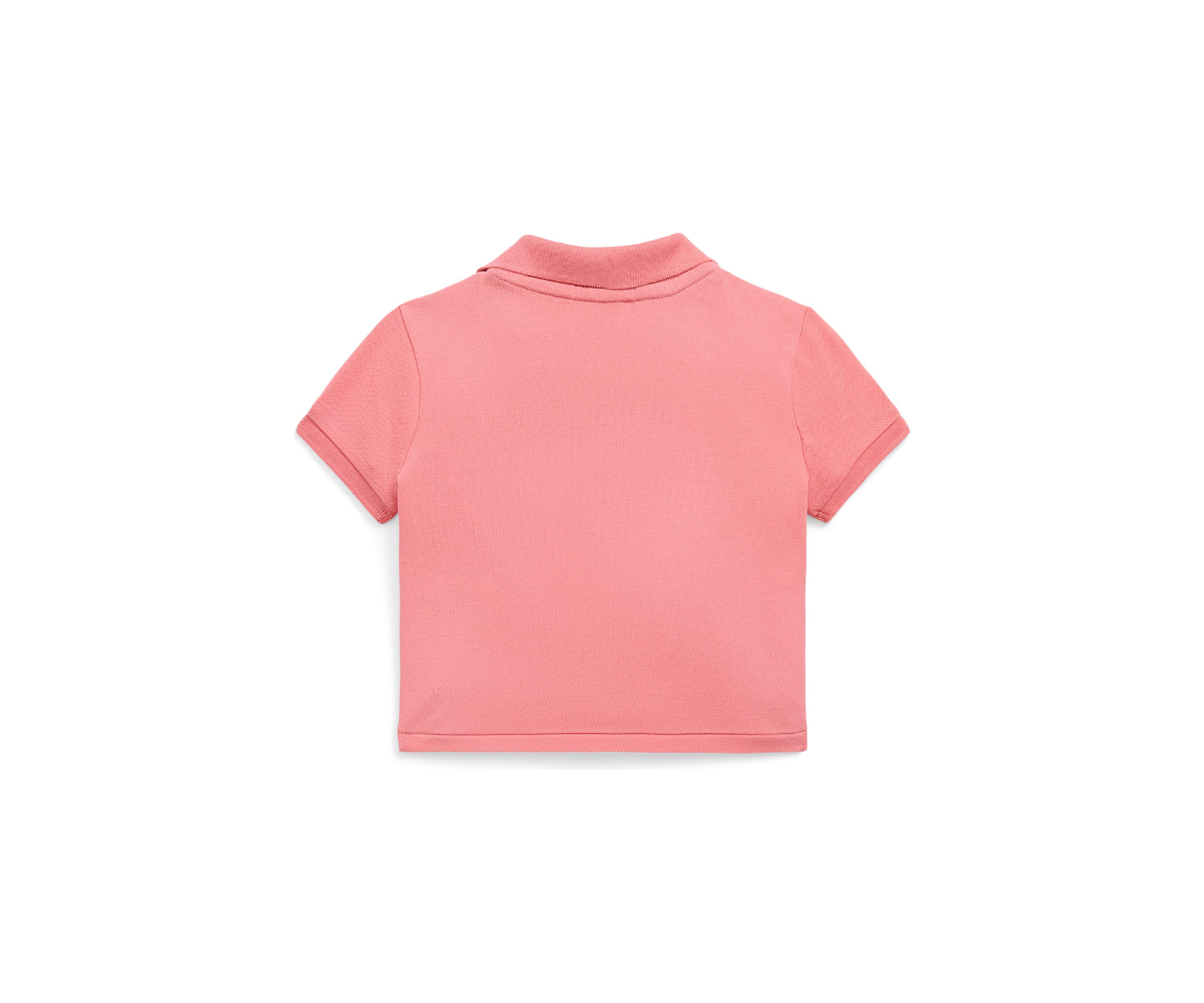 Girls 2-6x Twist Front Stretch Mesh Polo Shirt