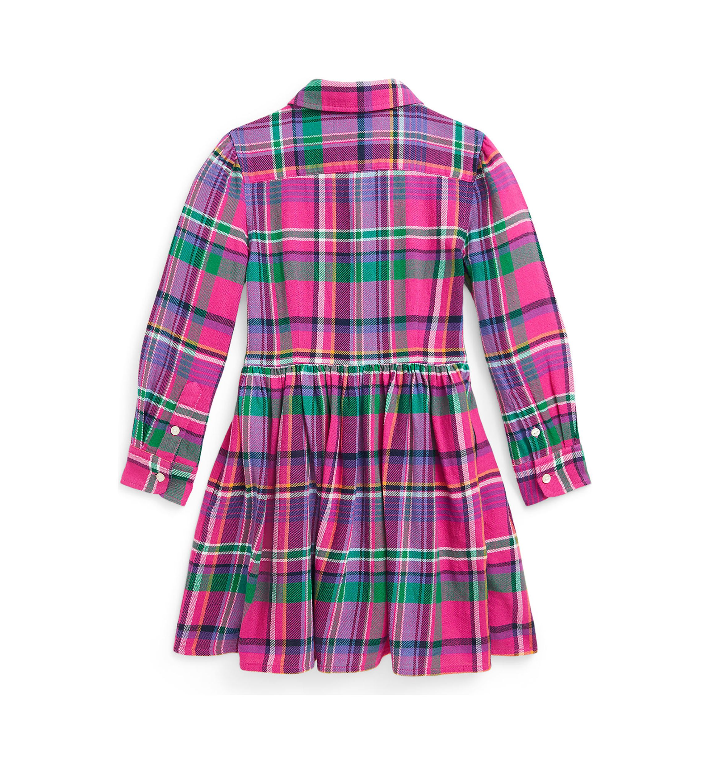 Girls 2-6x Plaid Cotton Twill Shirtdress