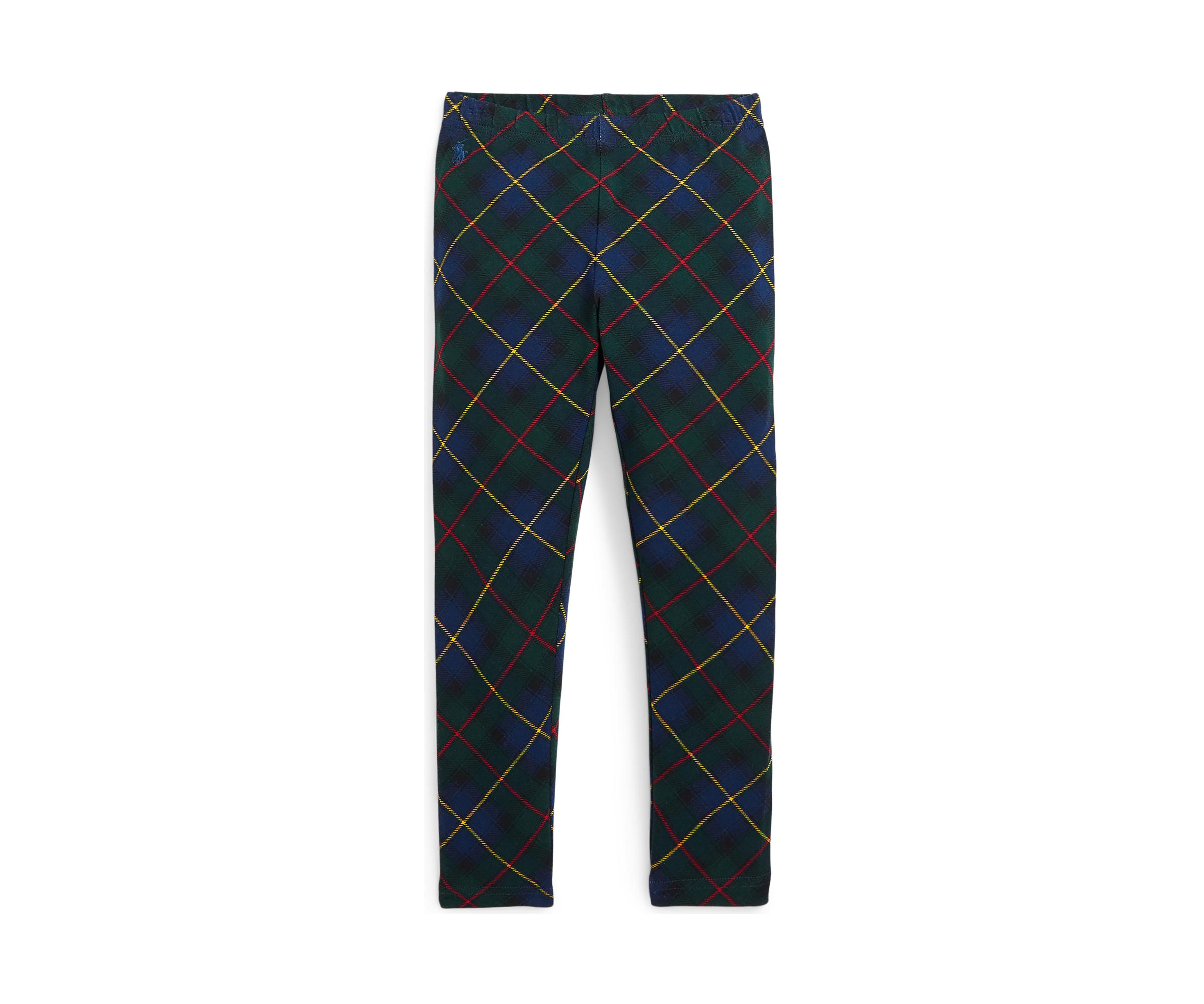 Girls 2-6x Plaid Stretch Jersey Leggings