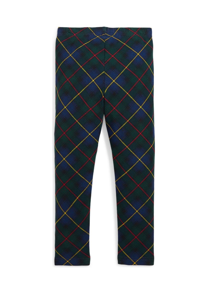 Girls 2-6x Plaid Stretch Jersey Leggings