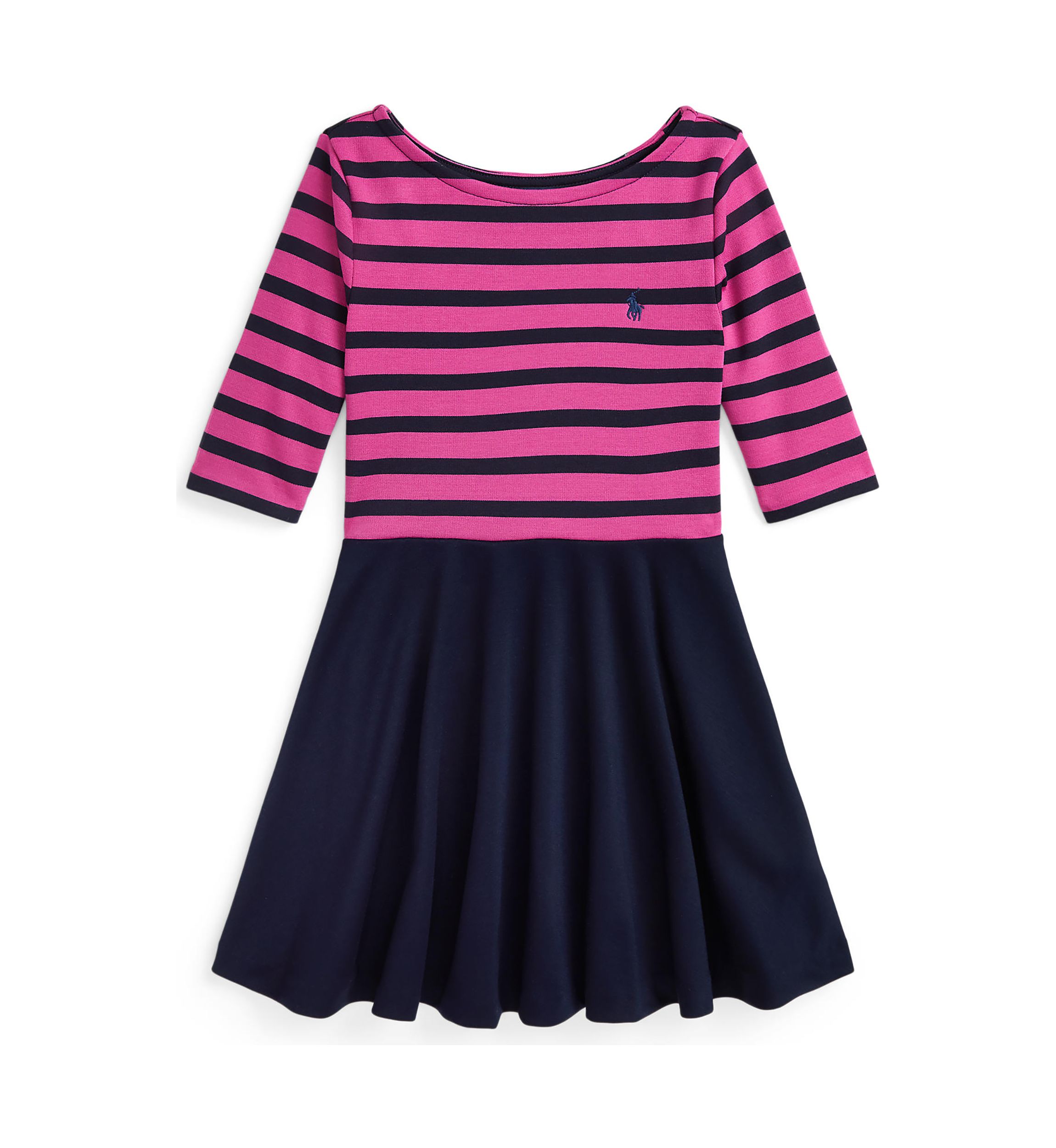 Girls 2-6x Striped Ponte Dress