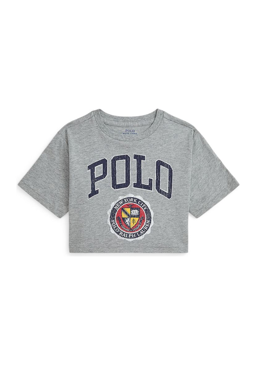 Girls 2-6x Logo Crest Cotton Jersey Boxy T-Shirt
