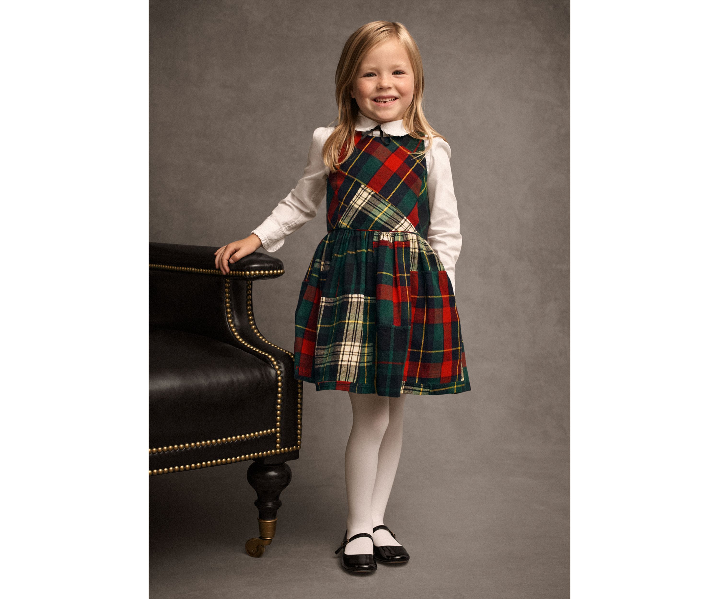 Girls 2-6x Patchwork Plaid Flannel Dress