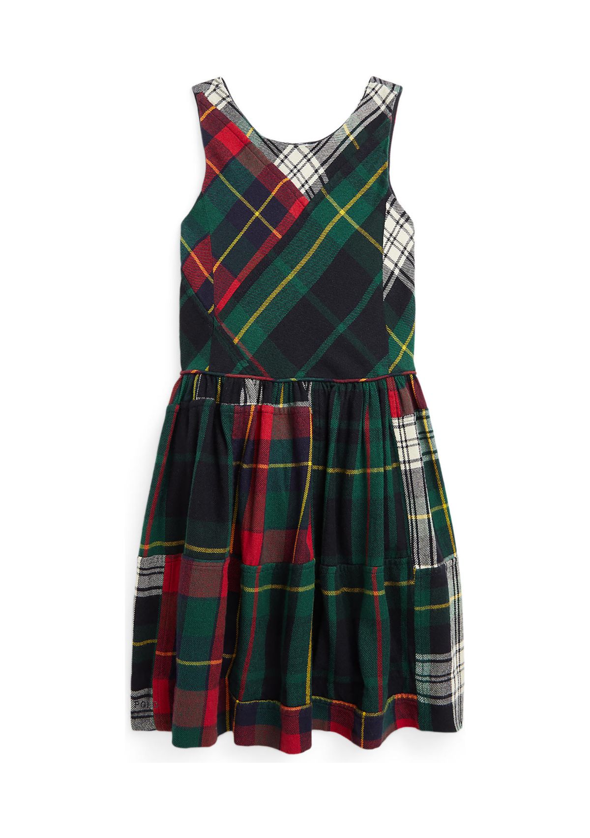 Girls 2-6x Patchwork Plaid Flannel Dress