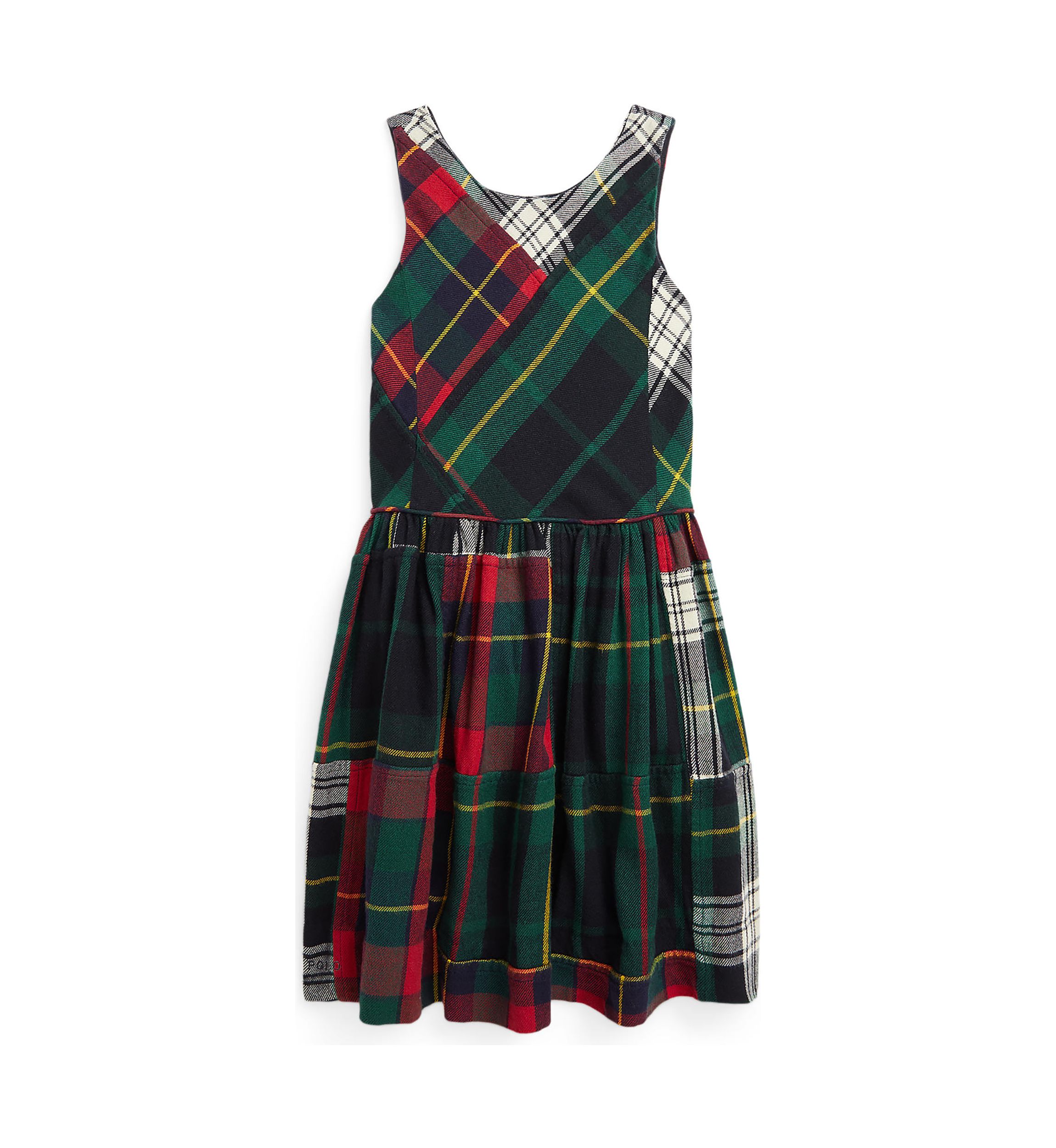 Girls 2-6x Patchwork Plaid Flannel Dress