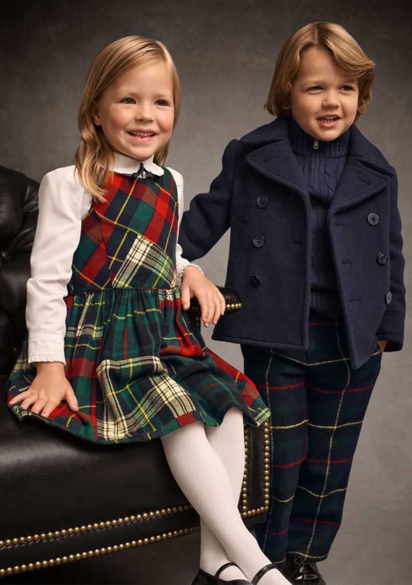 Girls 2-6x Patchwork Plaid Flannel Dress