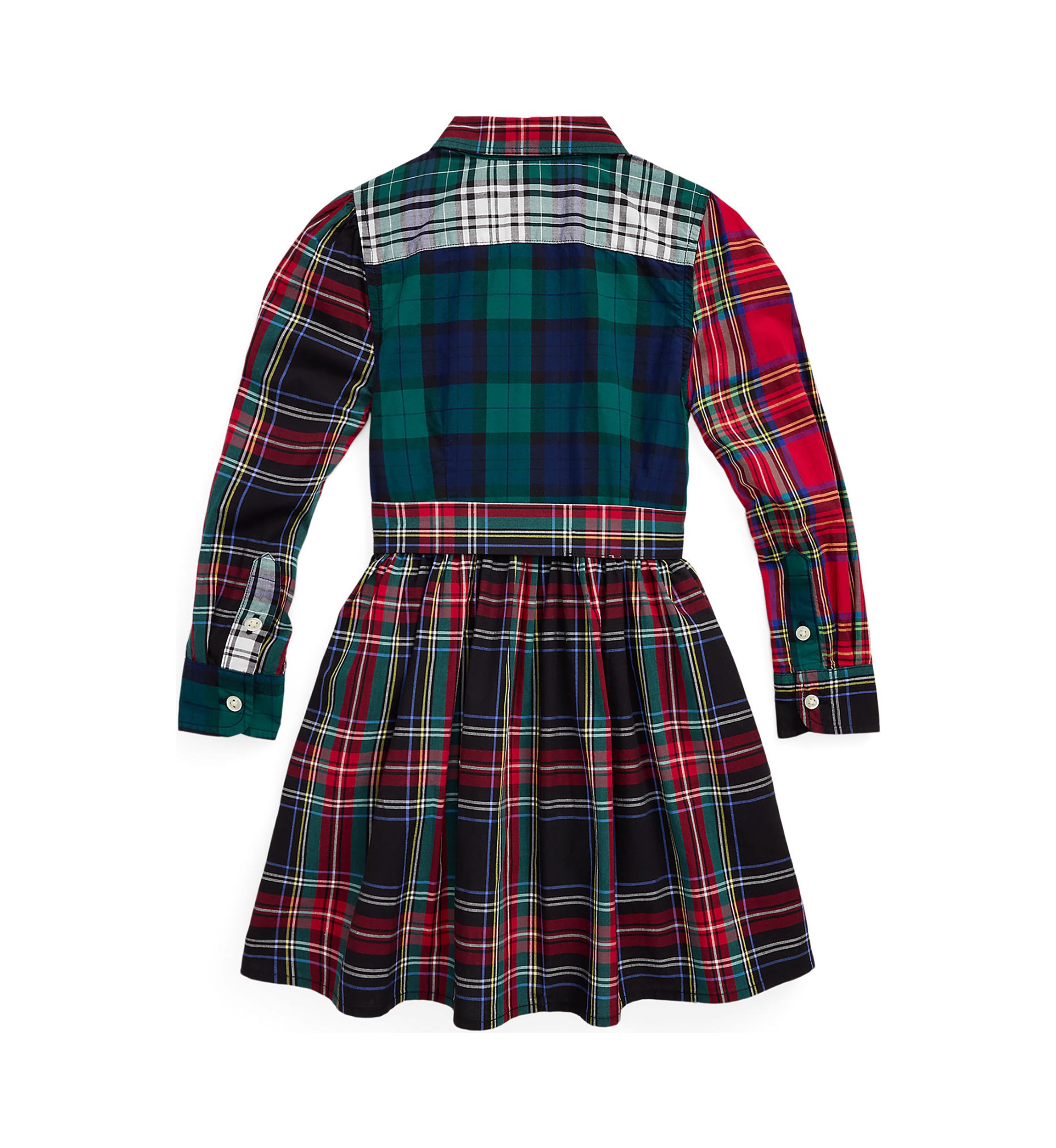 Girls 2-6x Plaid Cotton Fun Shirtdress