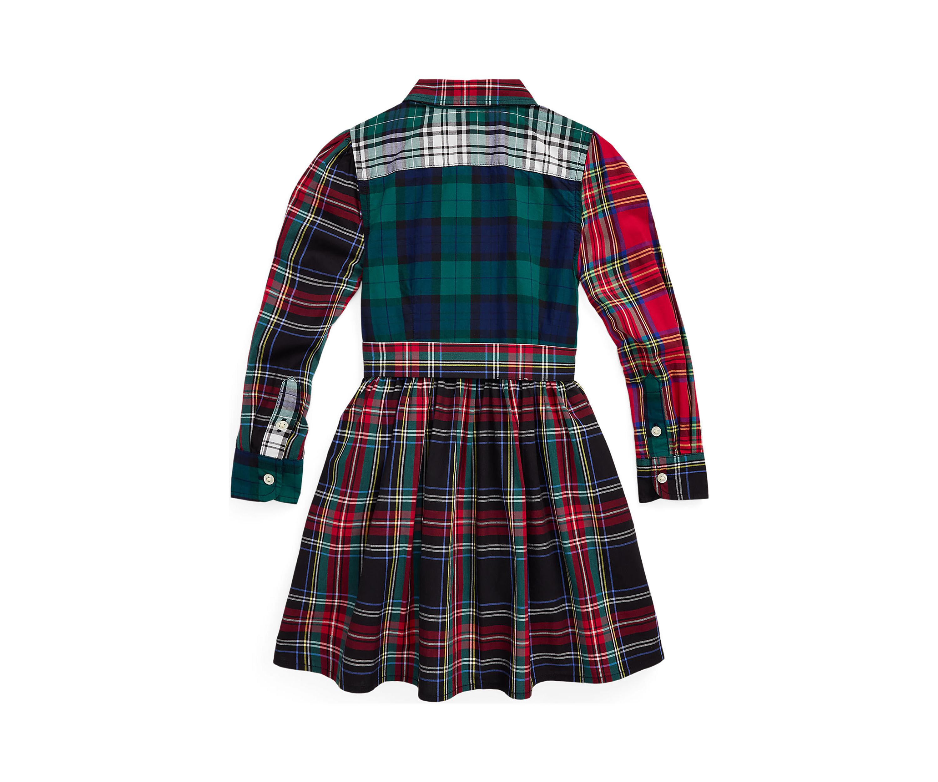 Girls 2-6x Plaid Cotton Fun Shirtdress
