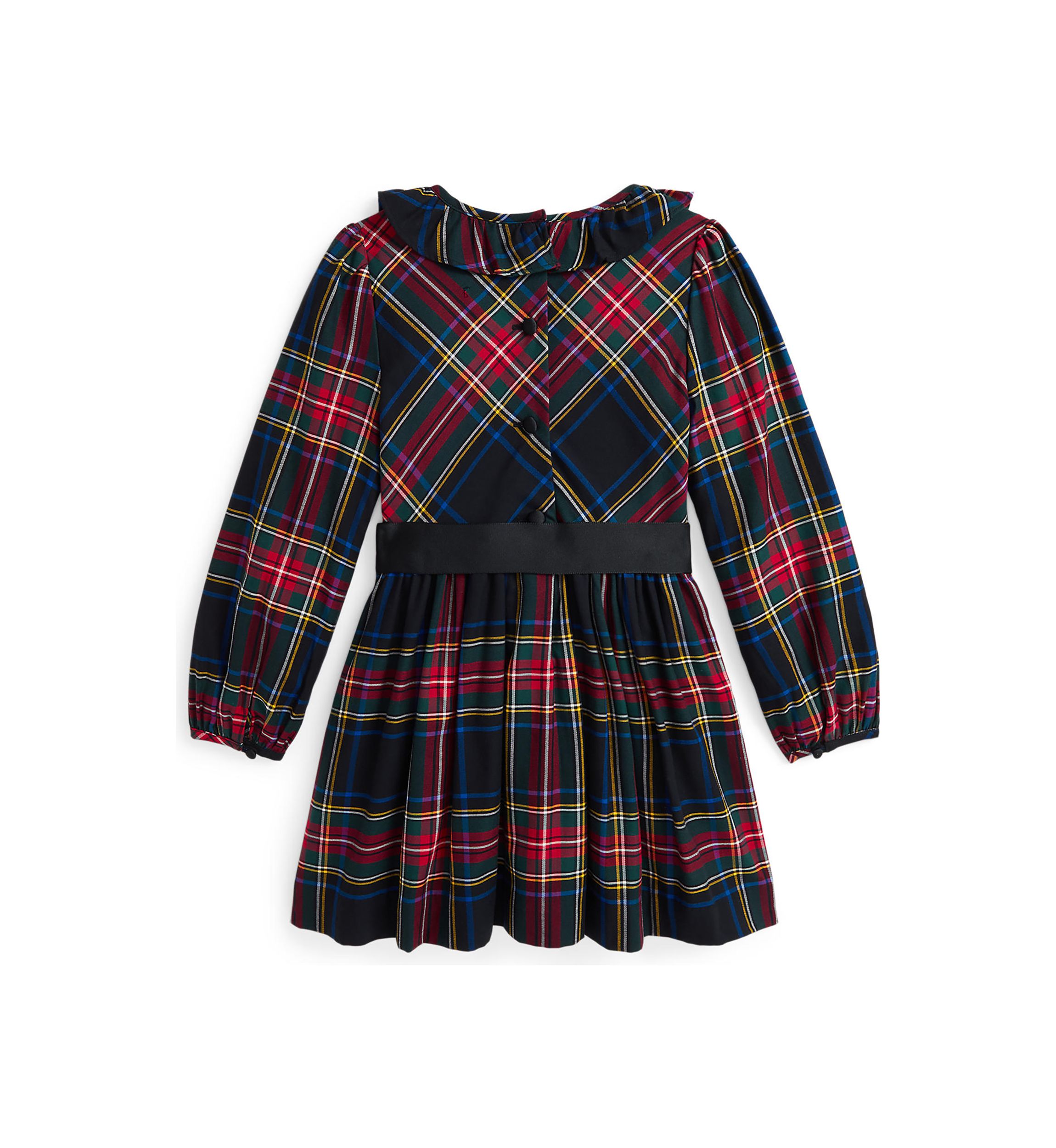 Girls 2-6x Plaid Cotton Sateen Dress