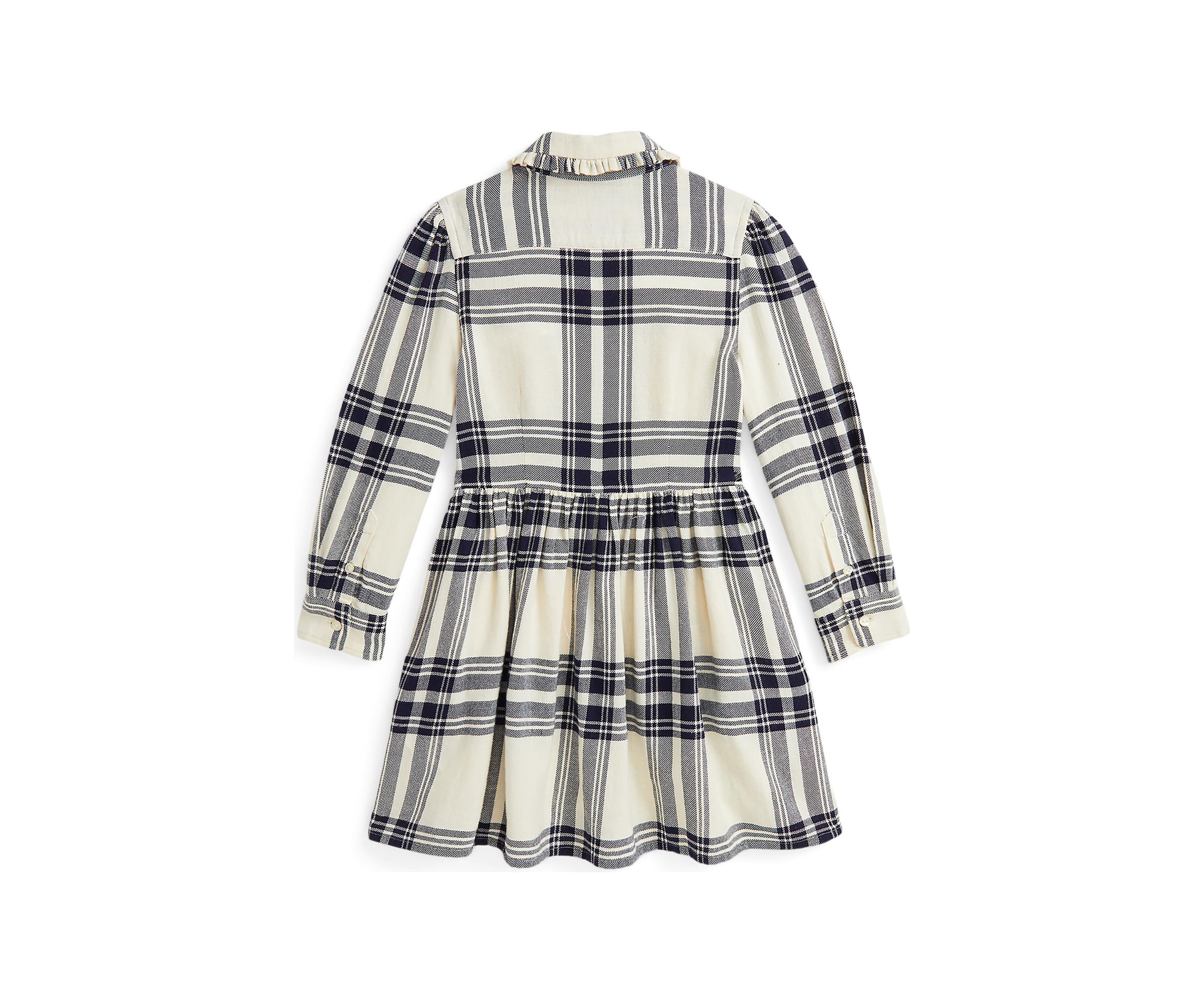 Girls 2-6x Plaid Cotton Twill Shirtdress