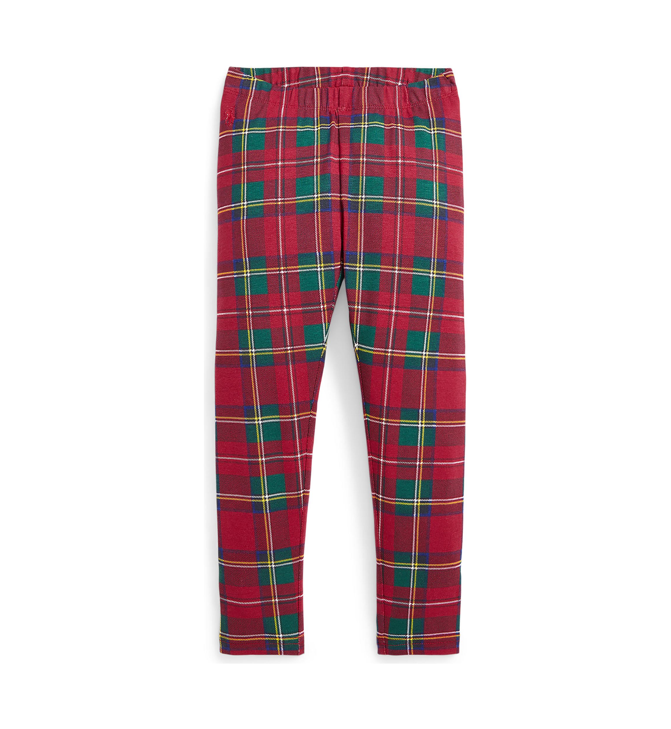 Girls 2-6x Plaid Stretch Jersey Leggings