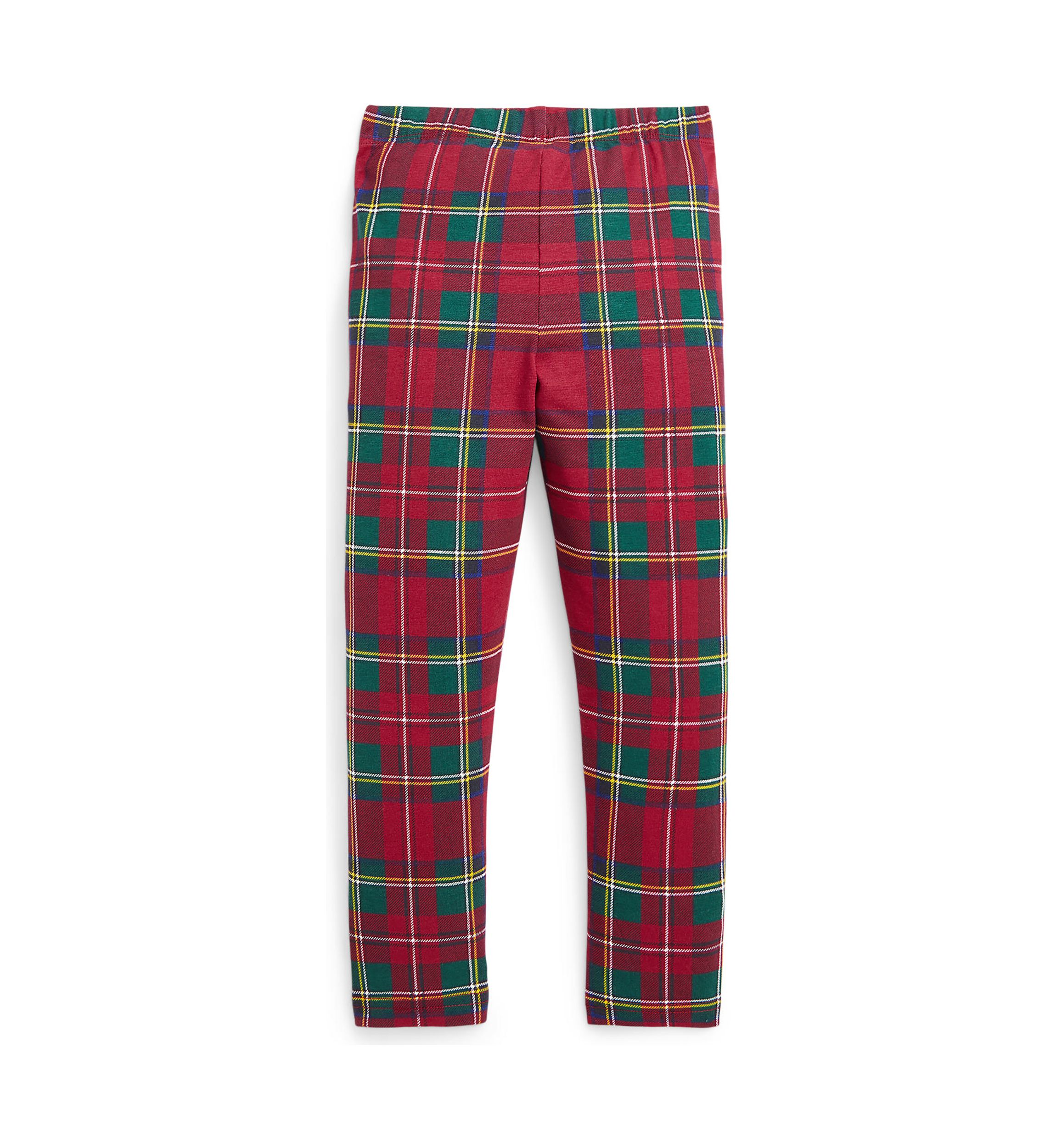 Girls 2-6x Plaid Stretch Jersey Leggings