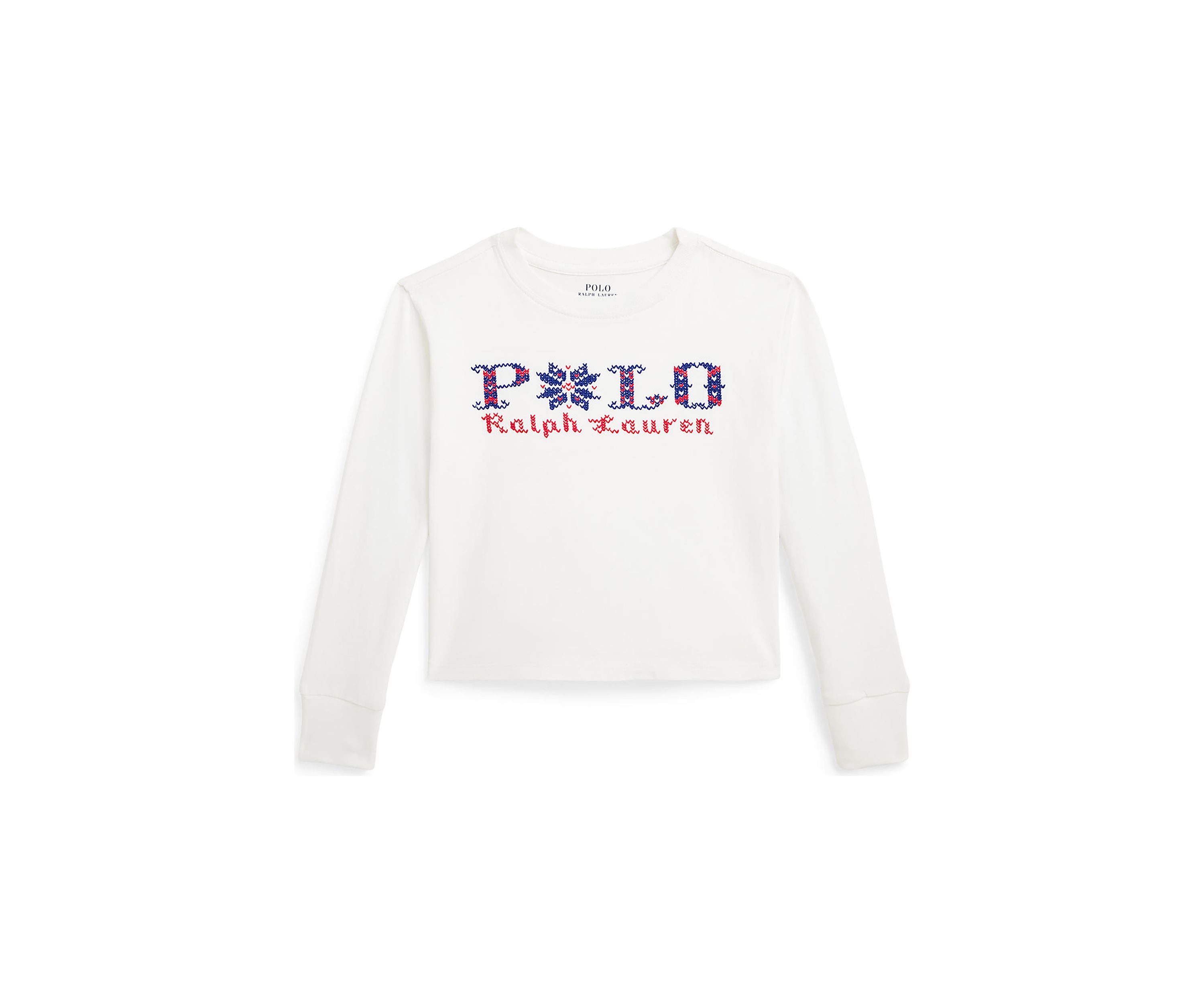 Girls 2-6x Logo Cotton Boxy Long-Sleeve T-Shirt