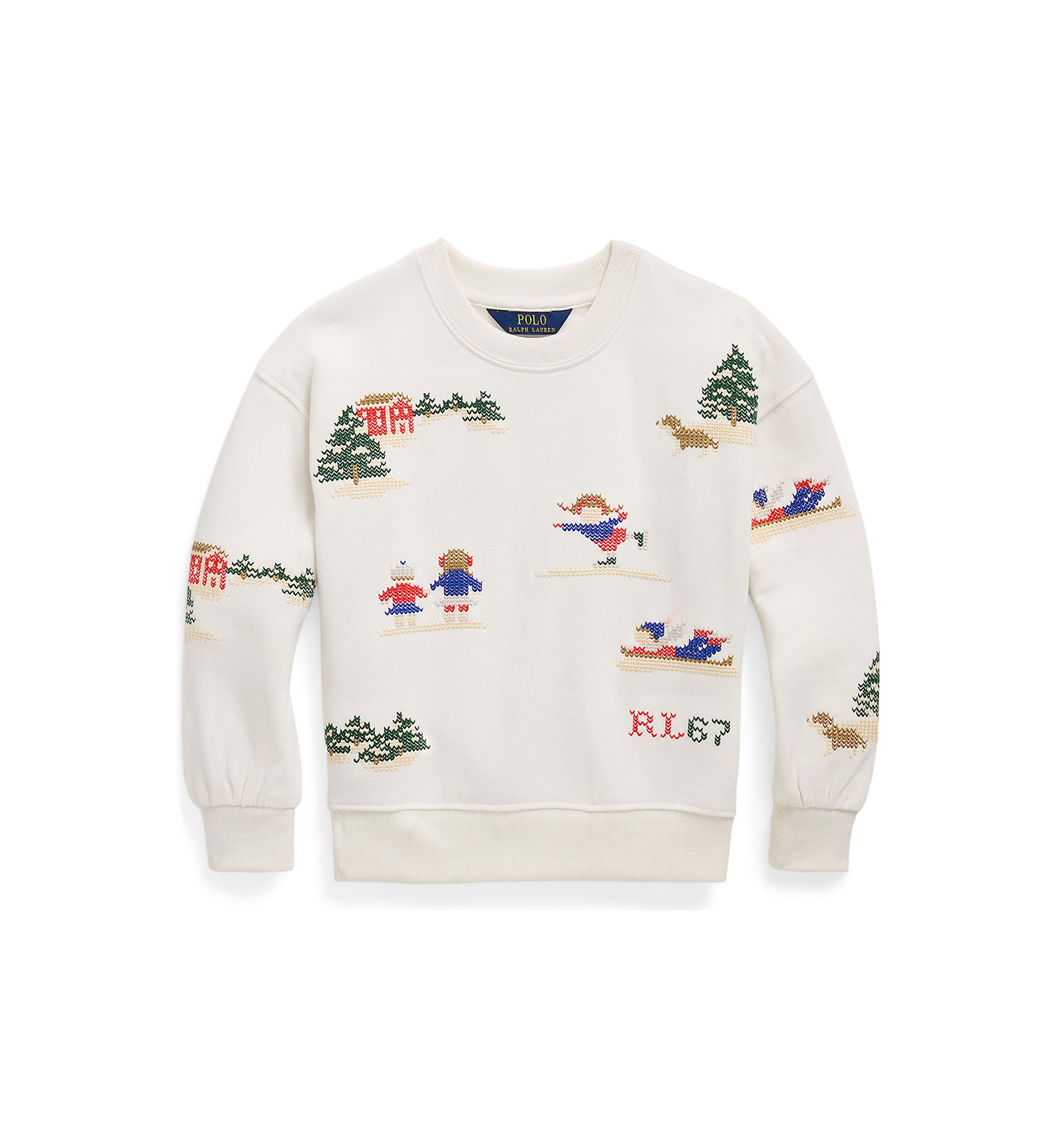 Girls 2-6x Embroidered Fleece Sweatshirt