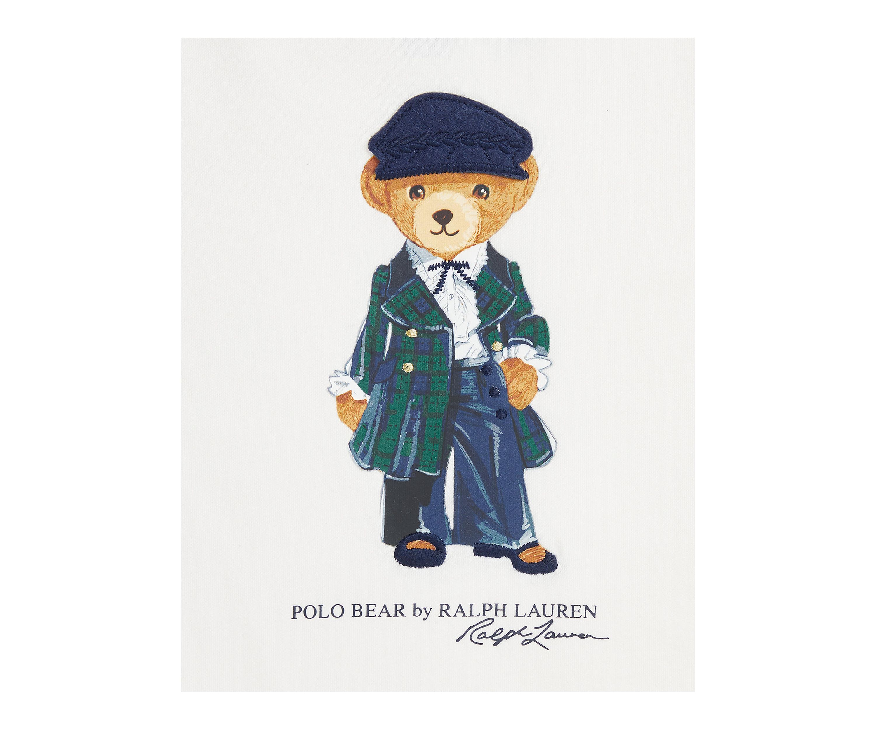 Girls 2-6x Polo Bear Cotton Jersey Long Sleeve T-Shirt