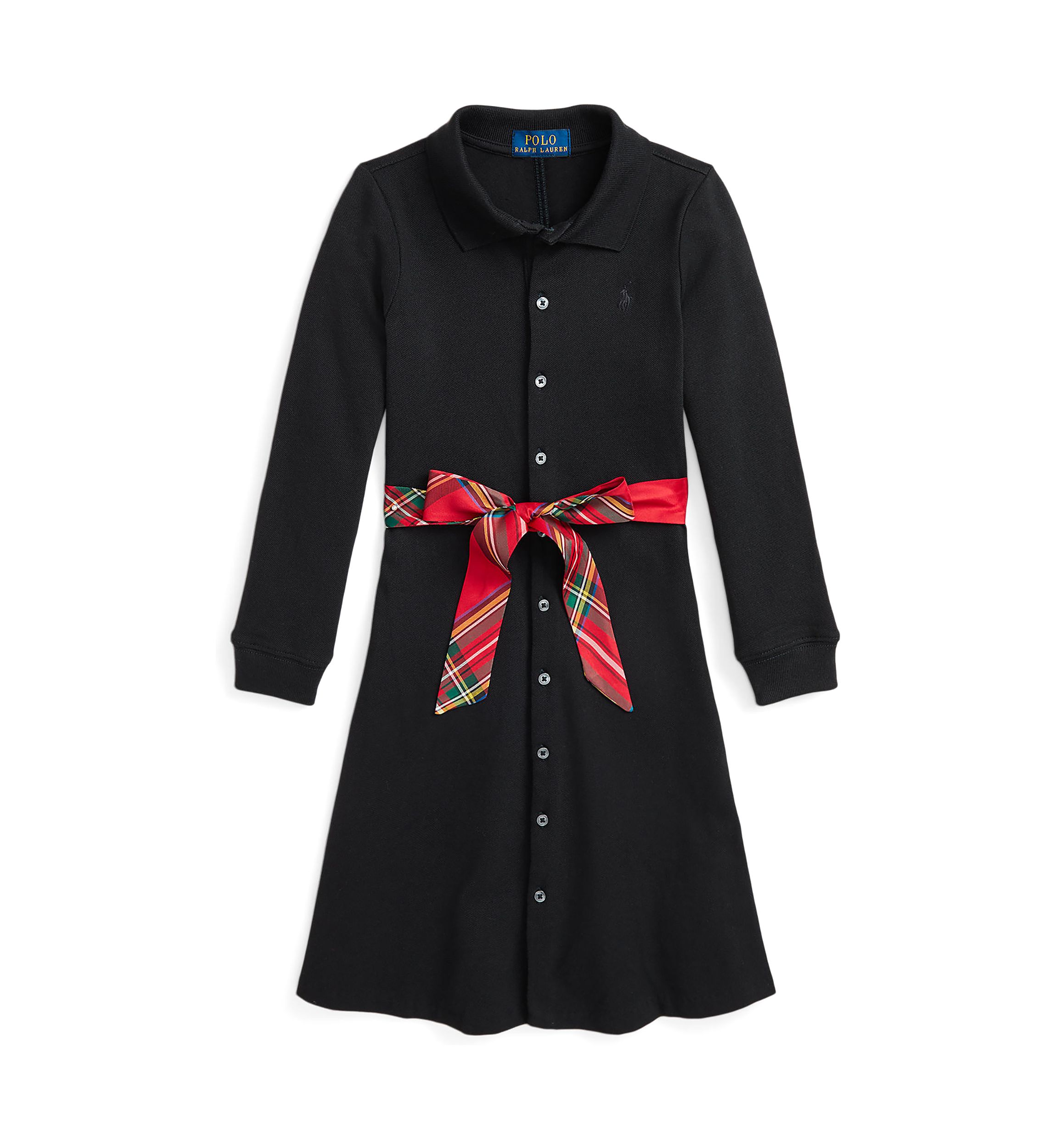 Girls 2-6x Stretch Mesh Polo Dress