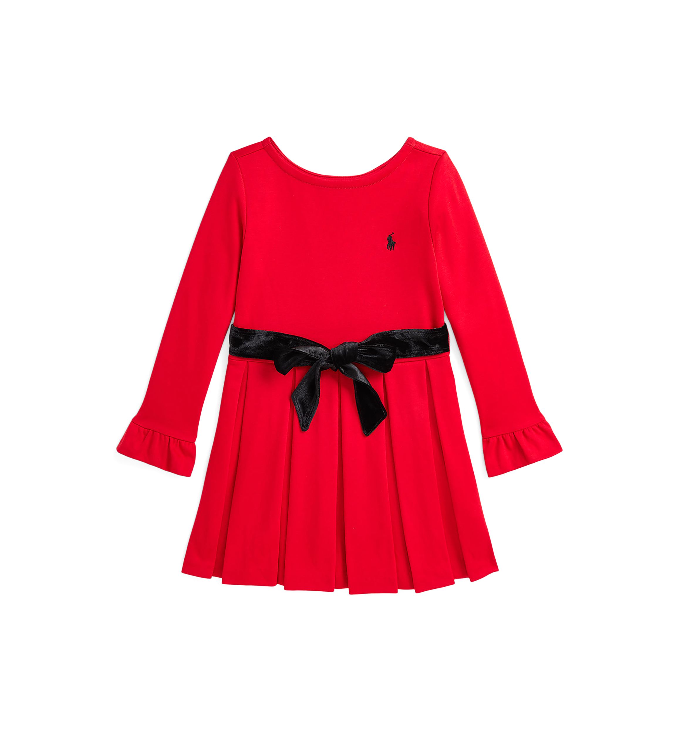 Girls 2-6x Pleated Ponte Dress