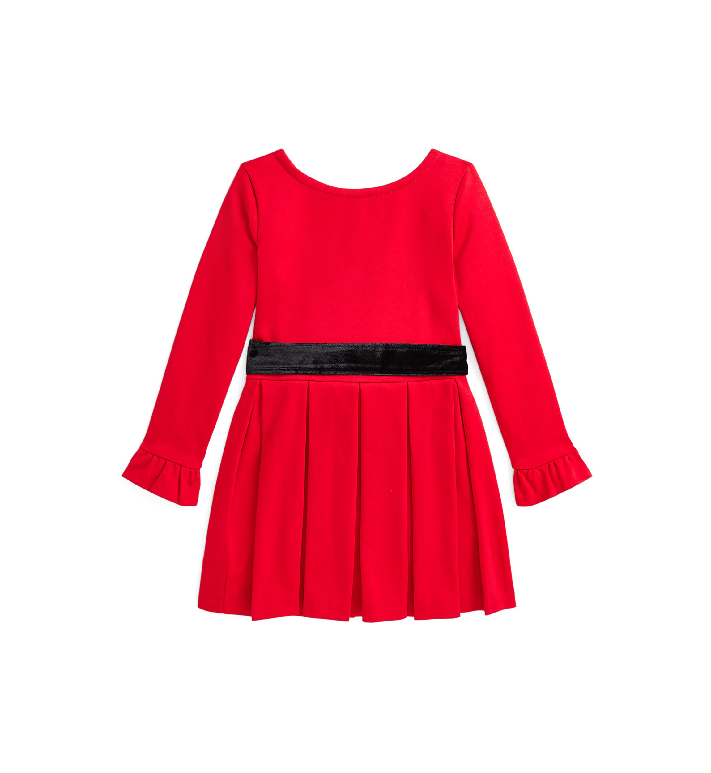Girls 2-6x Pleated Ponte Dress