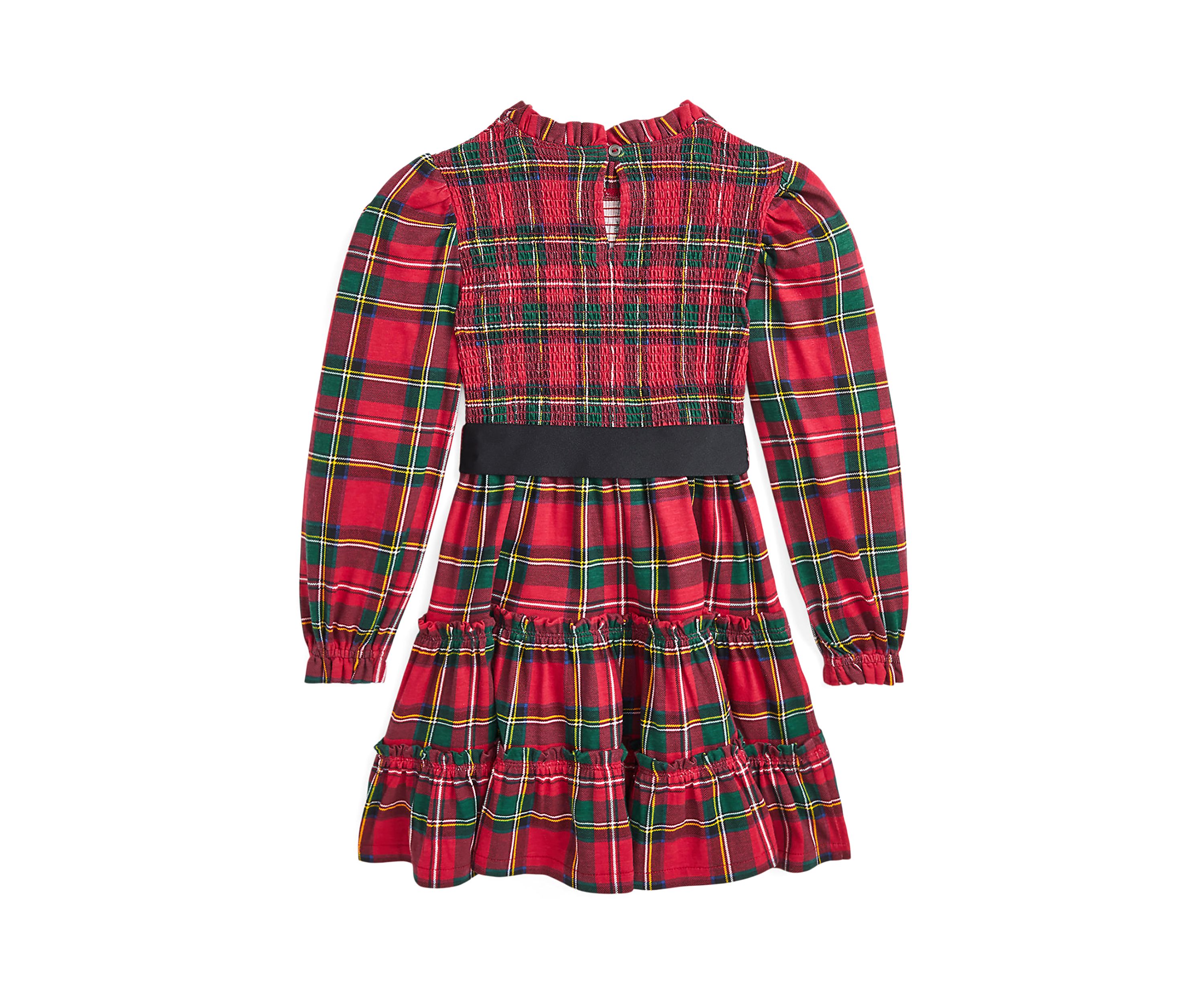 Girls 2-6x Plaid Smocked Cotton Jersey Dress