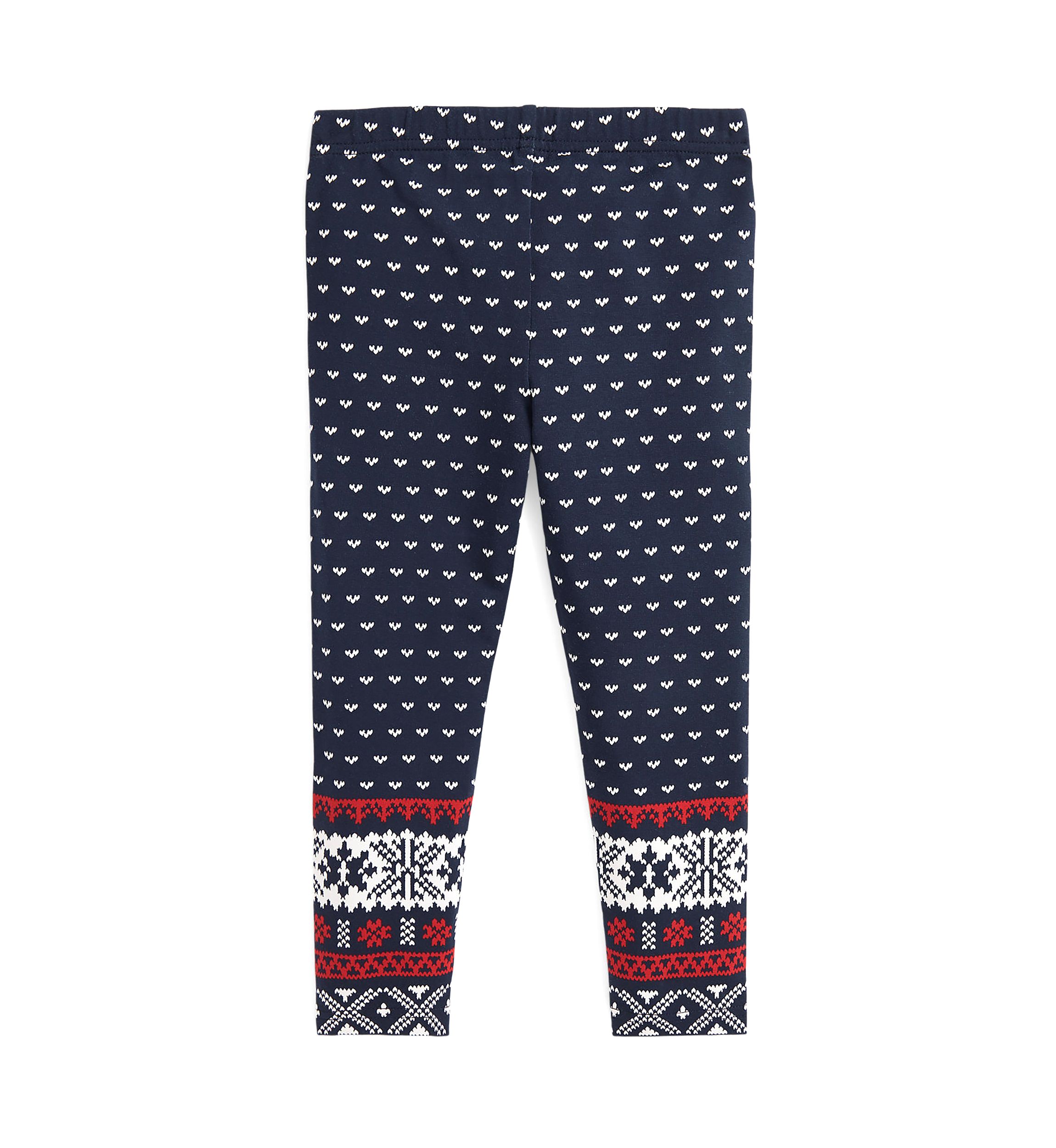 Girls 2-6x Fair Isle Stretch Jersey Leggings
