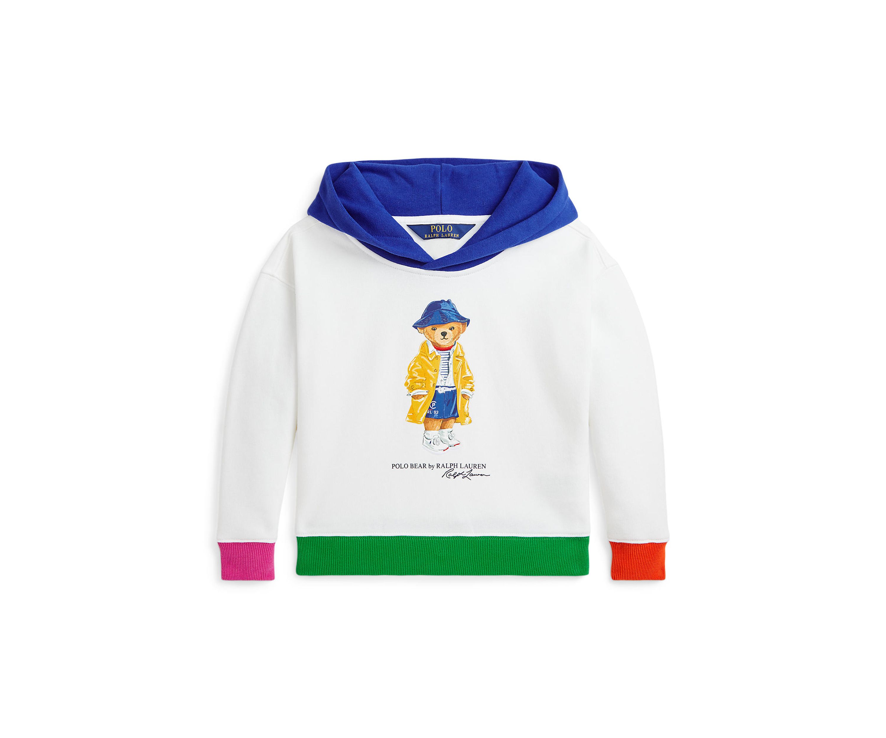 Girls 2-6x Polo Bear Fleece Hoodie