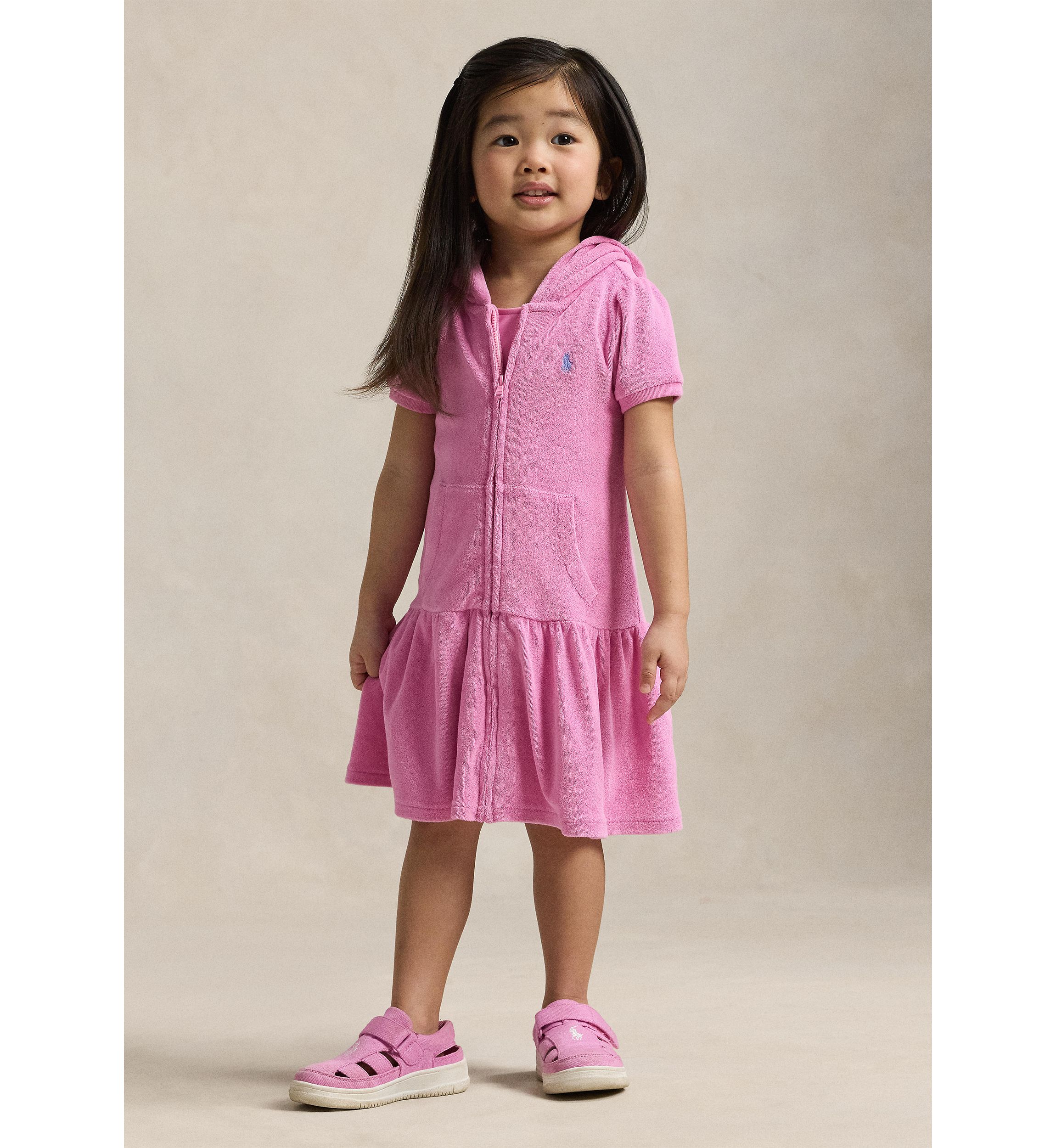 Girls 2-6x Hooded Terry Swim Coverup