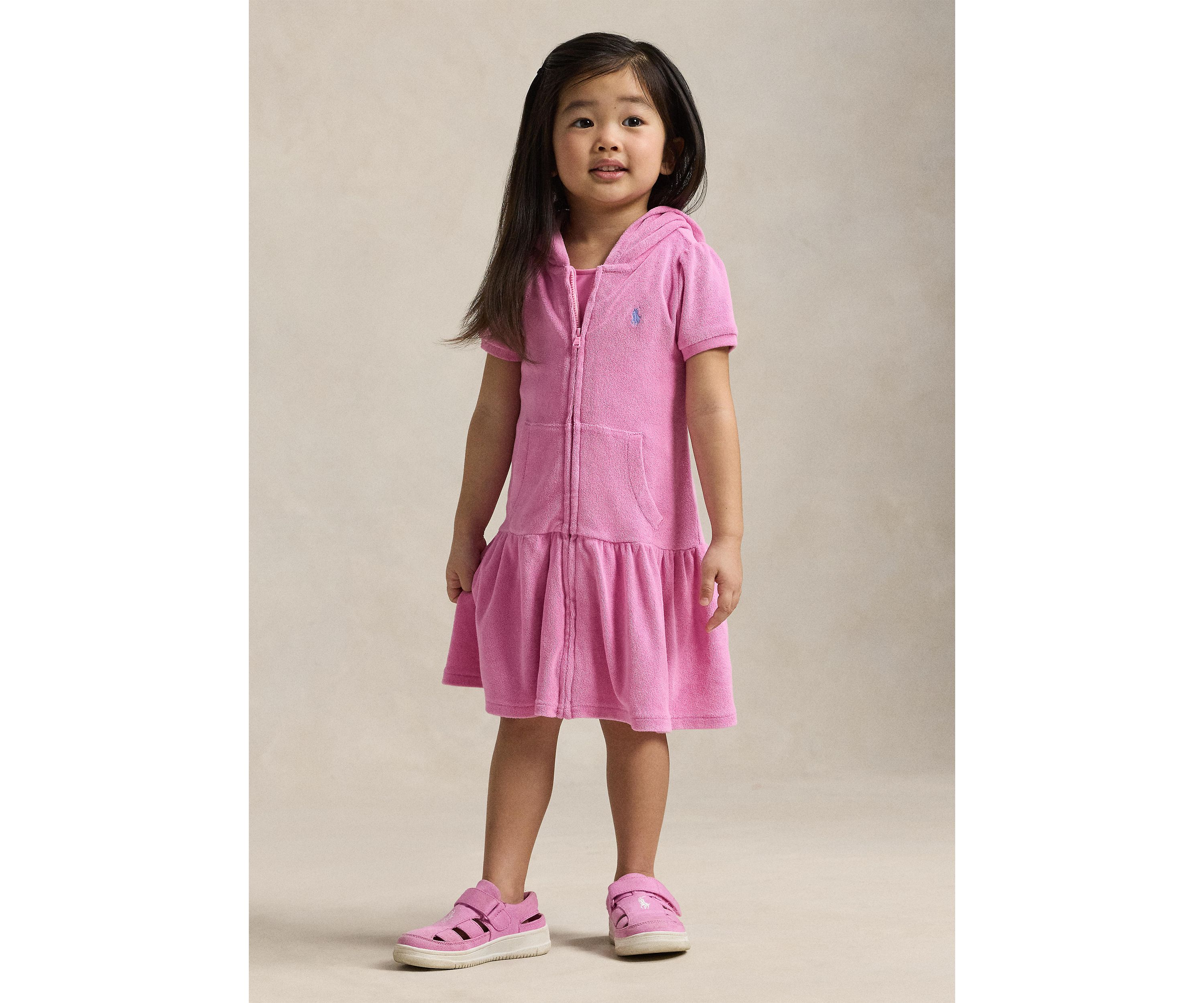 Girls 2-6x Hooded Terry Swim Coverup