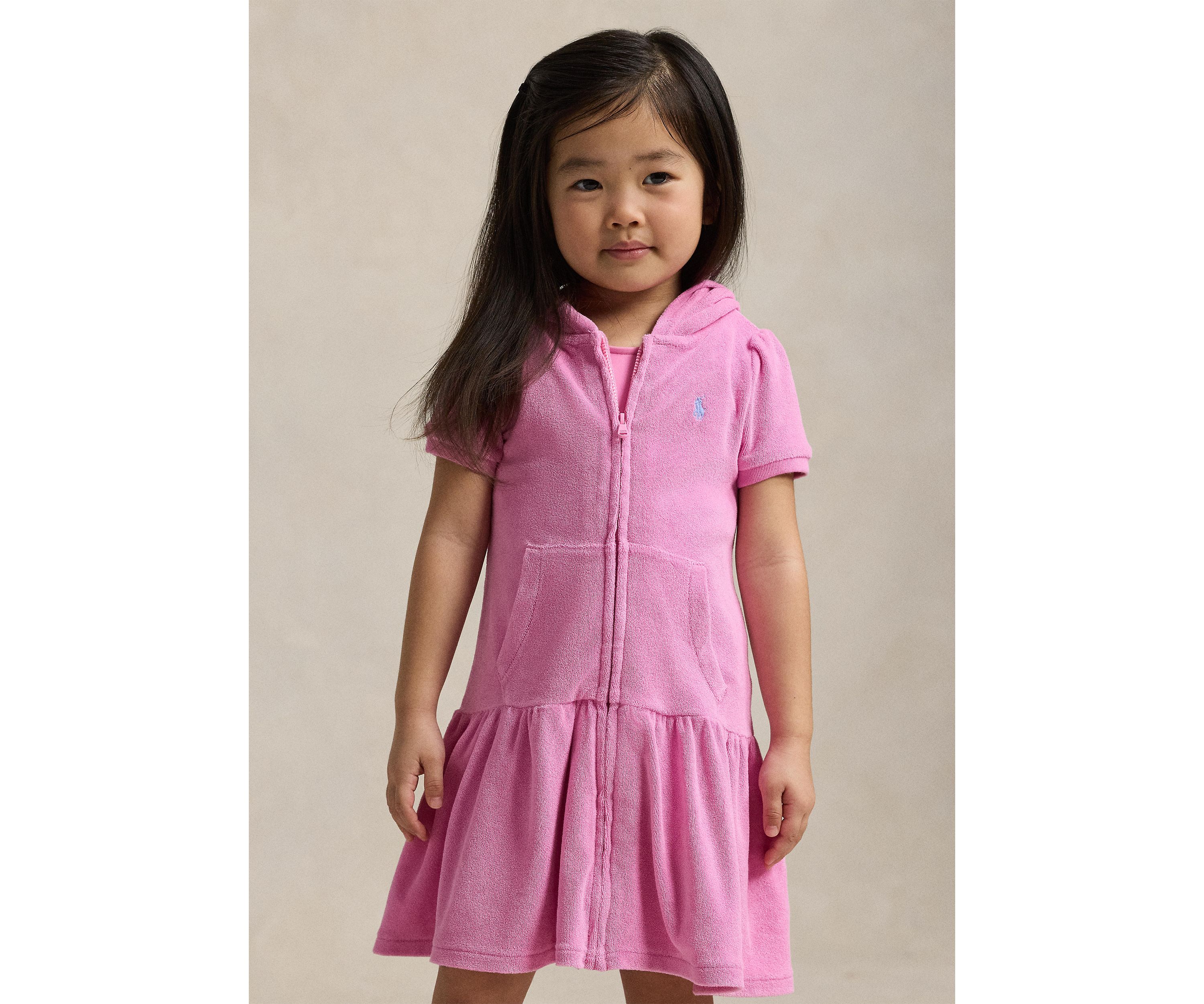 Girls 2-6x Hooded Terry Swim Coverup