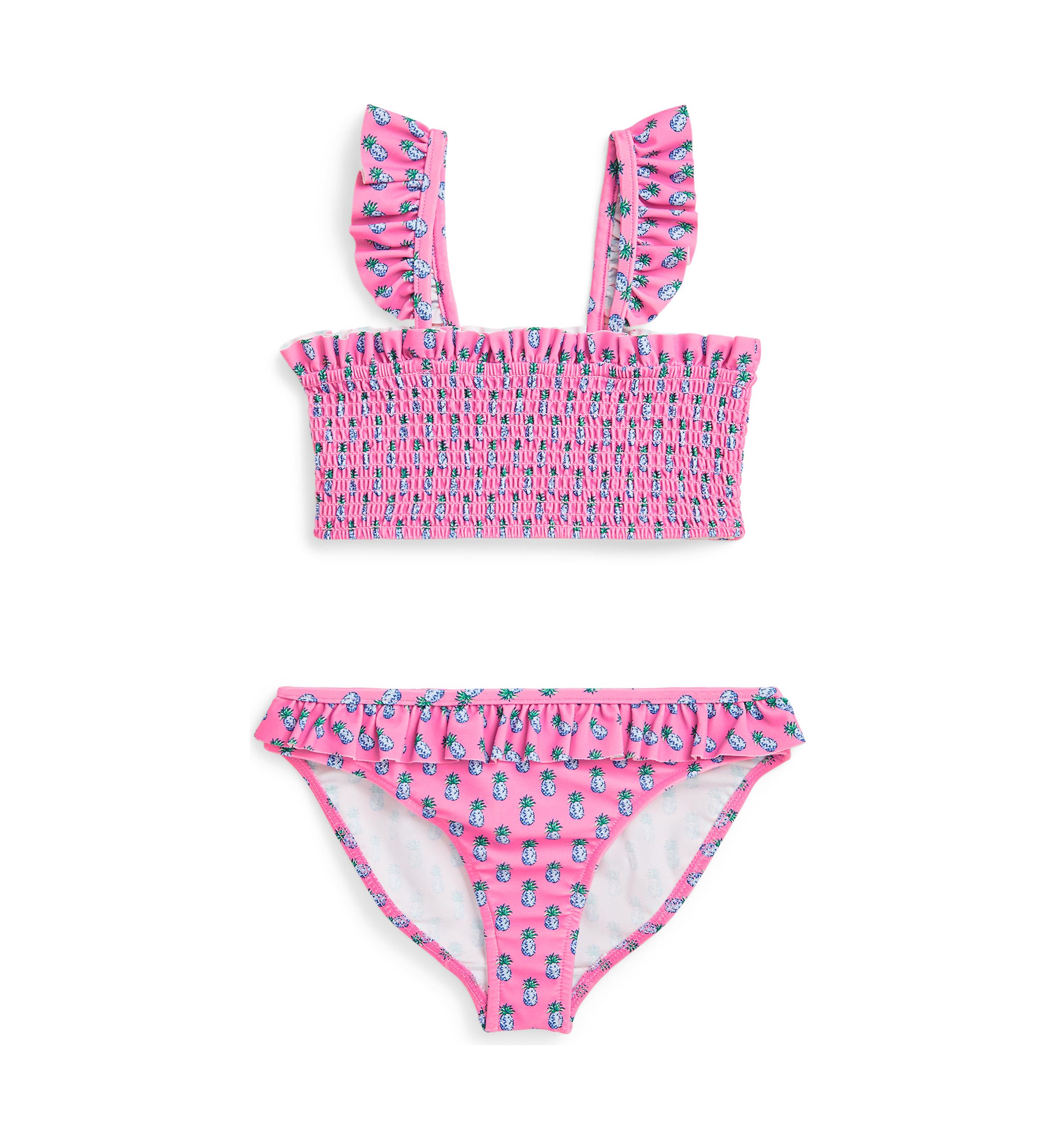 Girls 2-6x Pineapple Printed 2 Piece Swimsuit