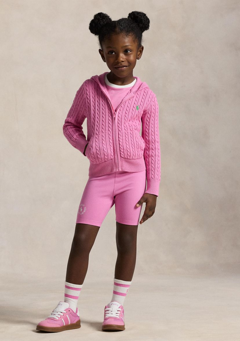 Girls 2-6x Stretch Jersey Bike Short