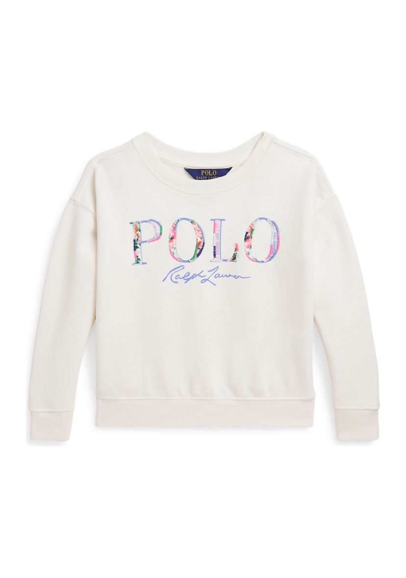 Girls 2-6x Logo Loopback Fleece Boxy Sweatshirt