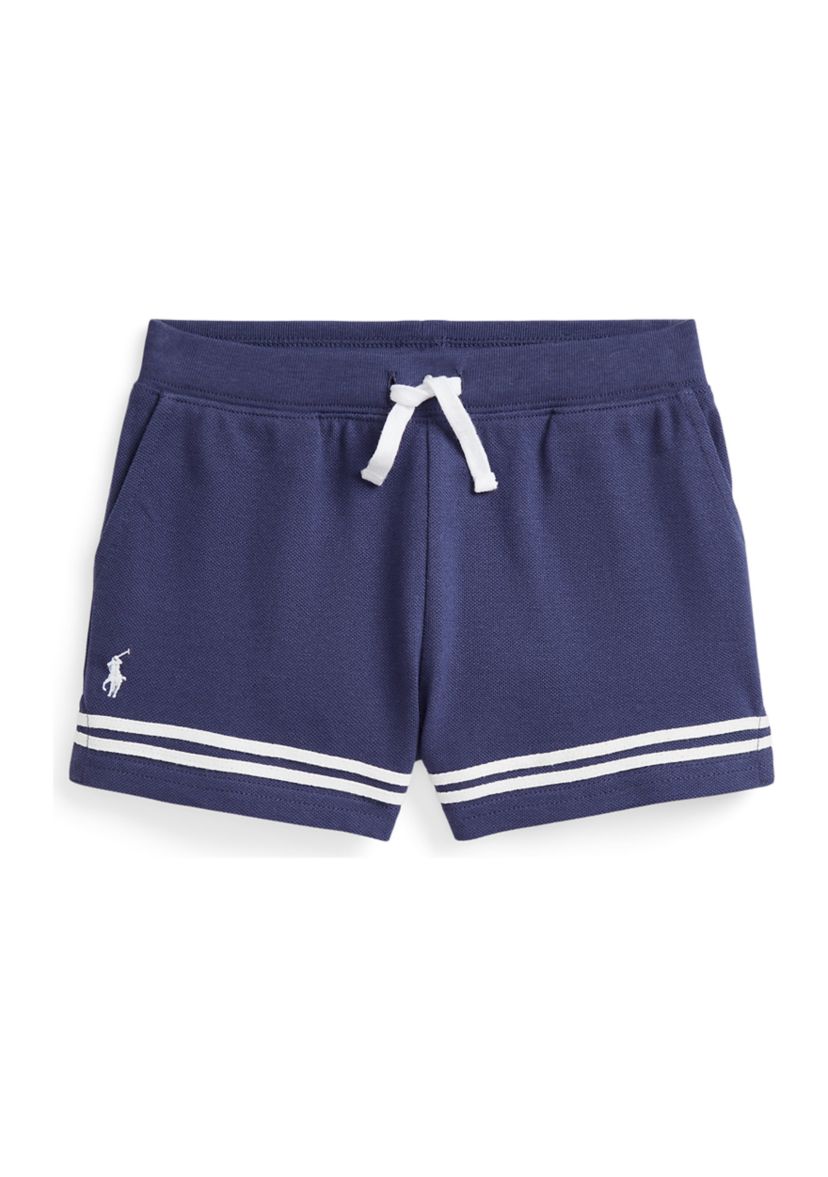 Girls 2-6x Striped Stretch Mesh Shorts