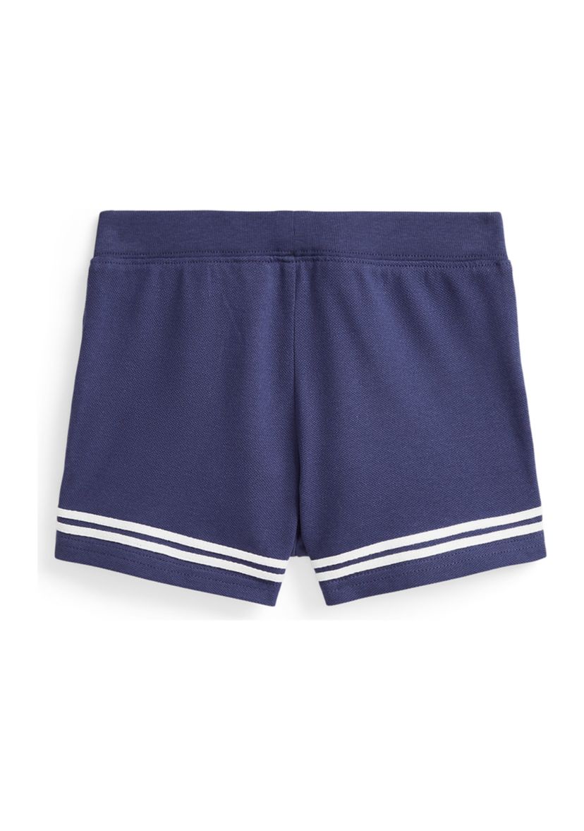 Girls 2-6x Striped Stretch Mesh Shorts