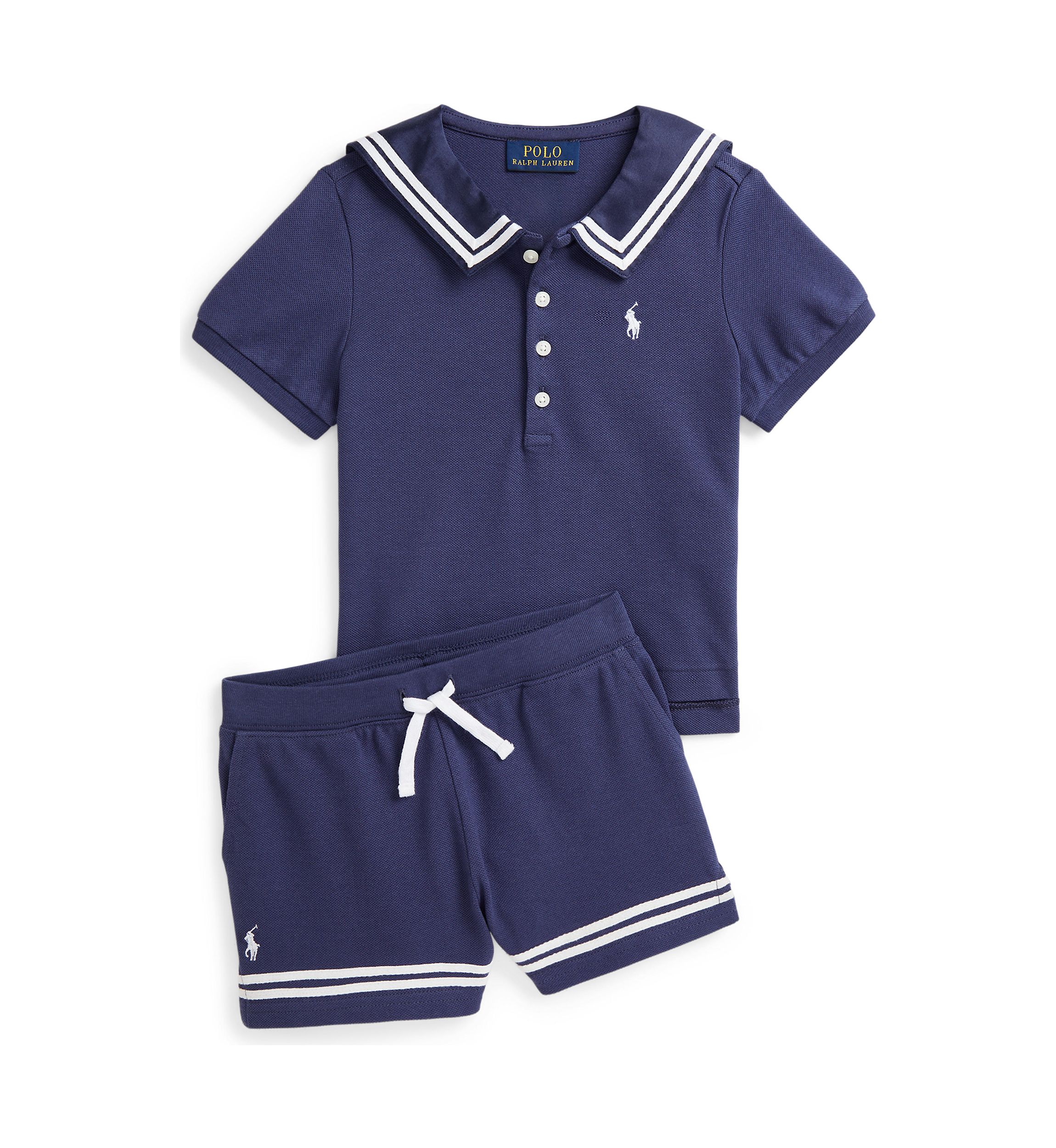 Girls 2-6x Striped Stretch Mesh Shorts