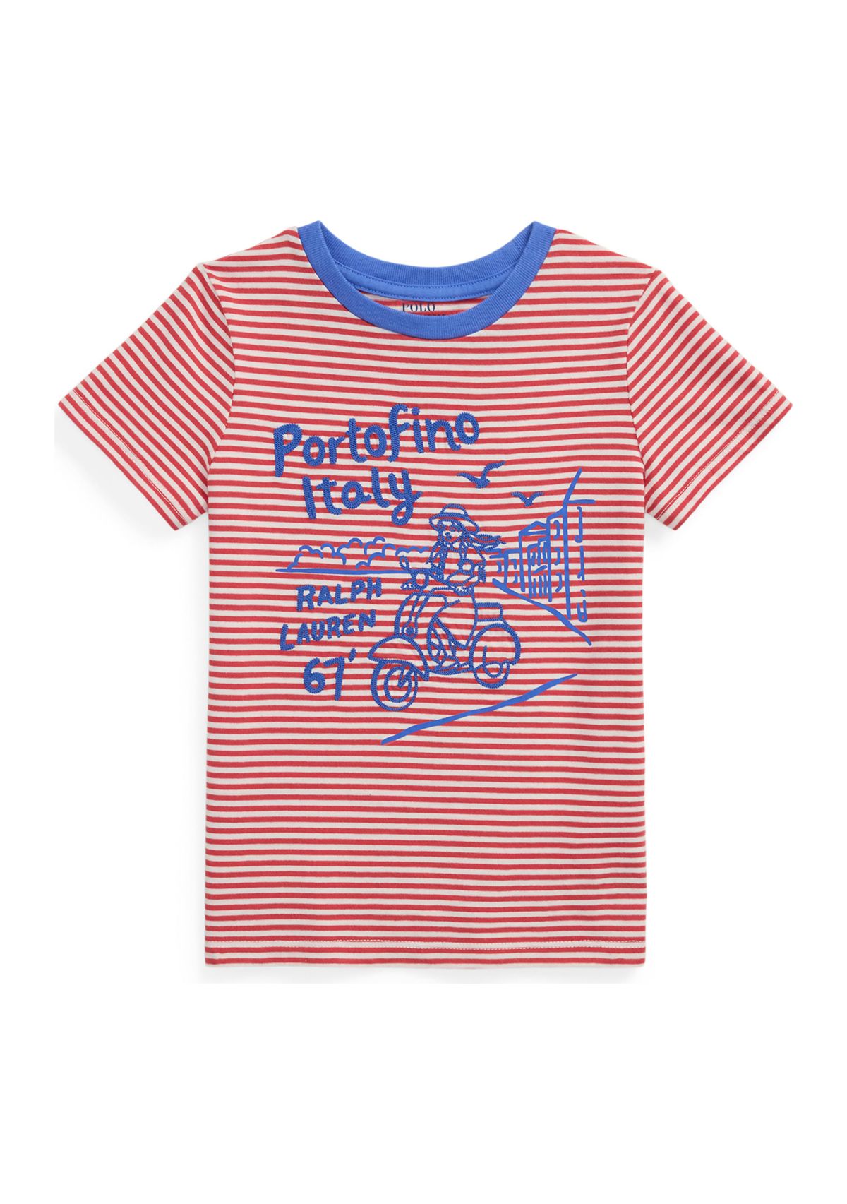 Girls 2-6x Embroidered Portofino Cotton Jersey T-Shirt