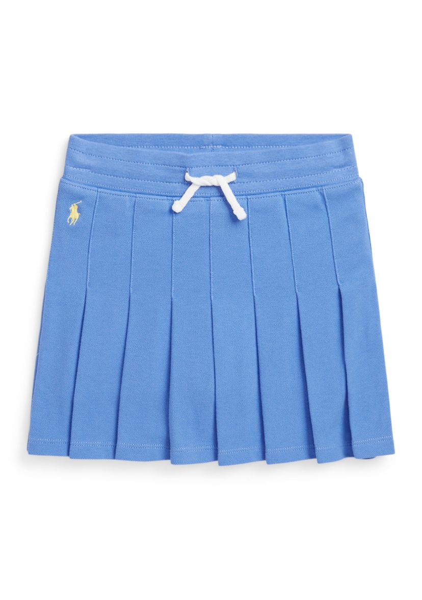 Girls 2-6x Pleated Stretch Mesh Skort