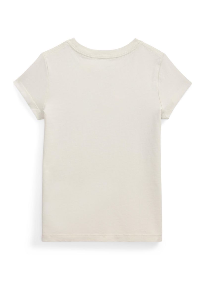Girls 2-6x Flag-Appliqué Cotton Jersey T-Shirt 